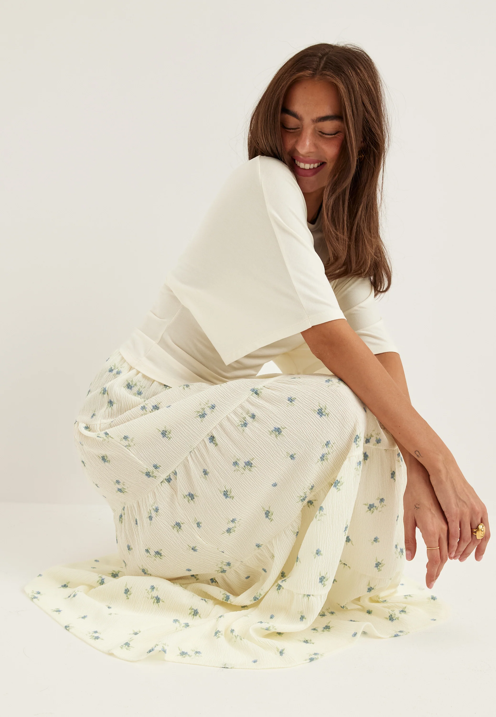 Flounce Maxi Skirt - Image 5