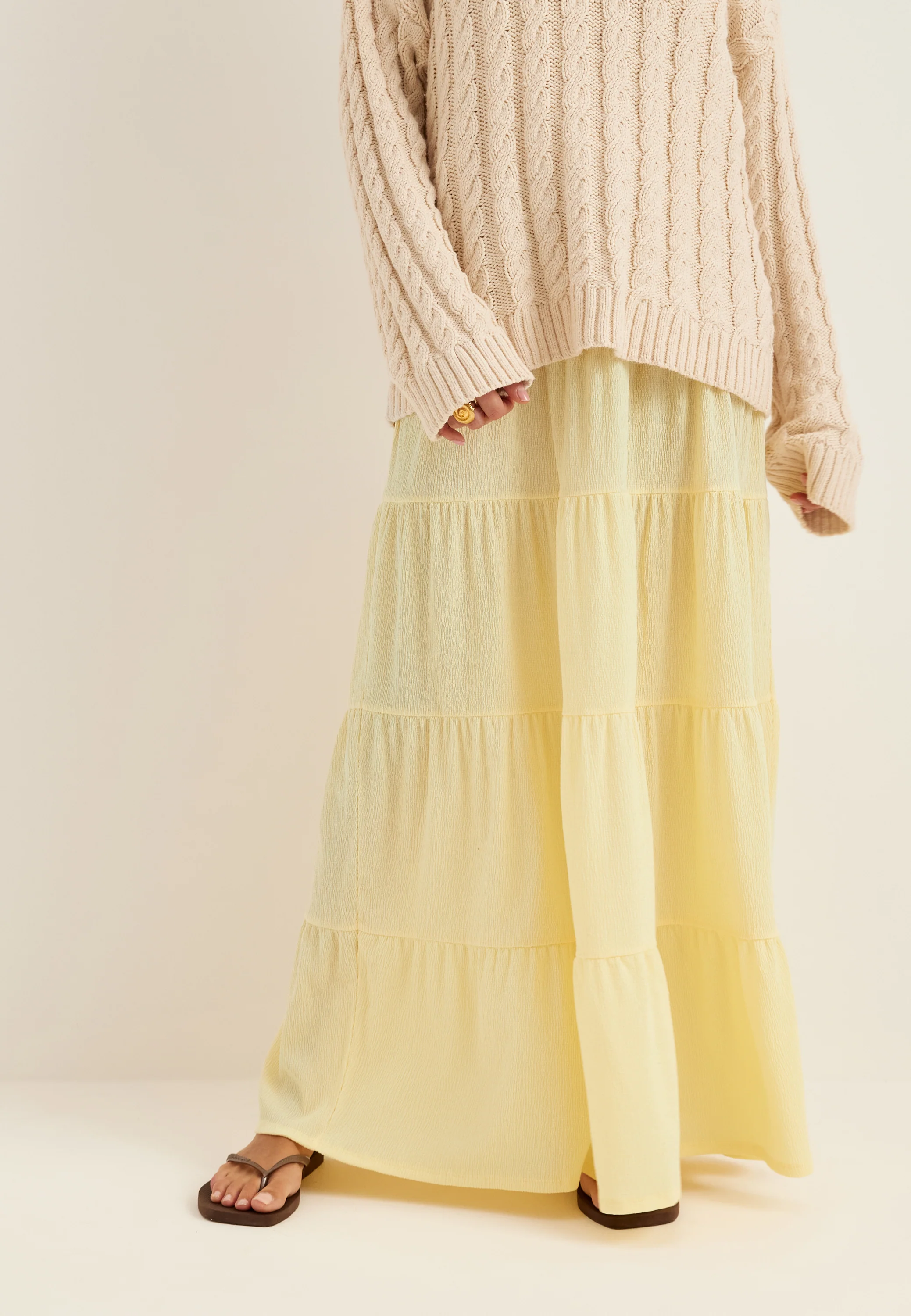 Flounce Maxi Skirt - Image 3