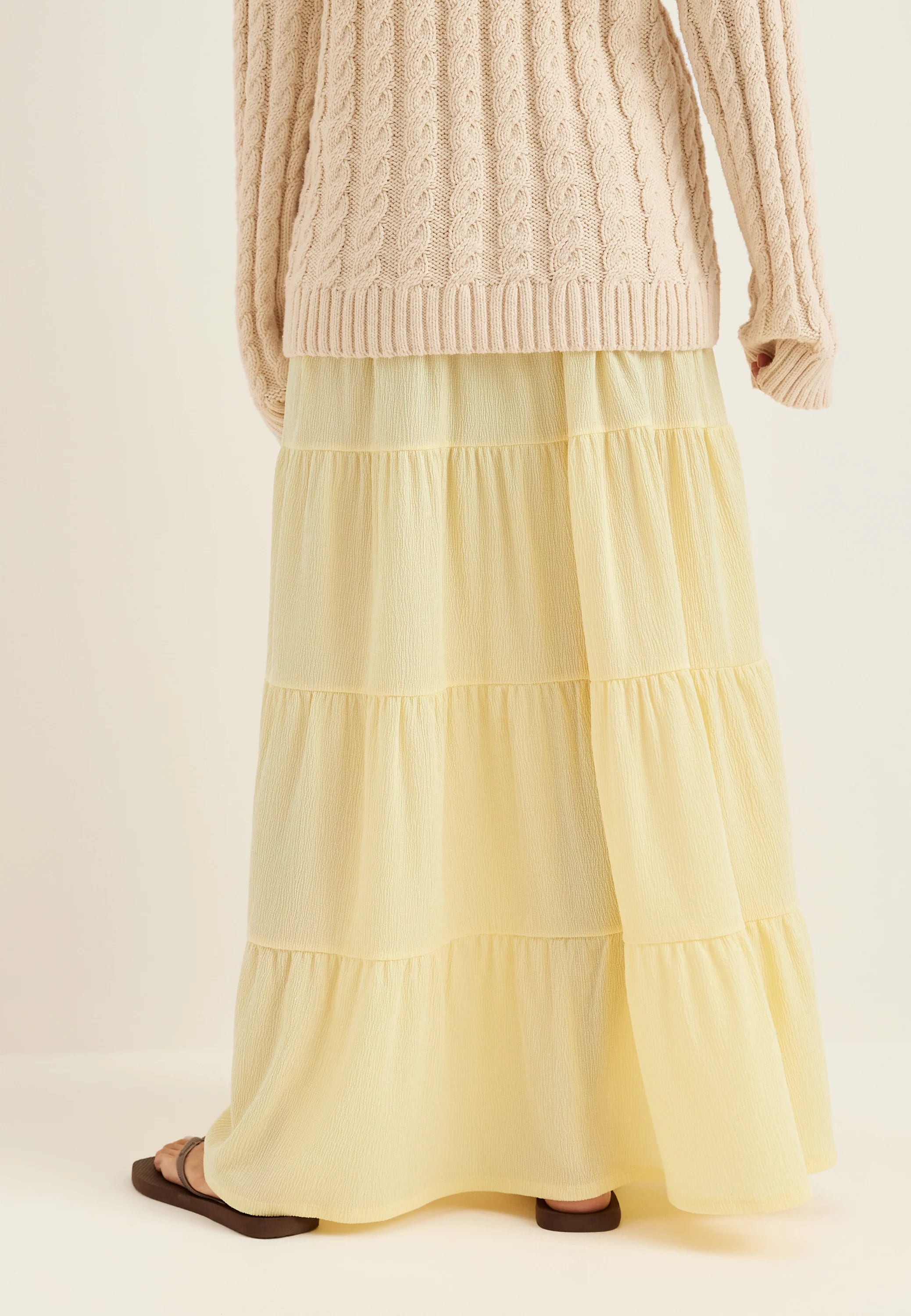 Flounce Maxi Skirt - Image 4