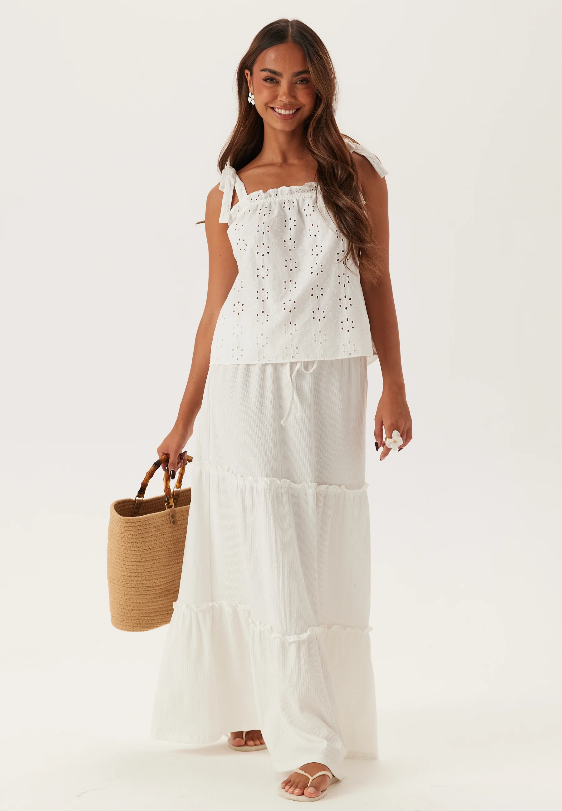 Flounce Maxi Skirt