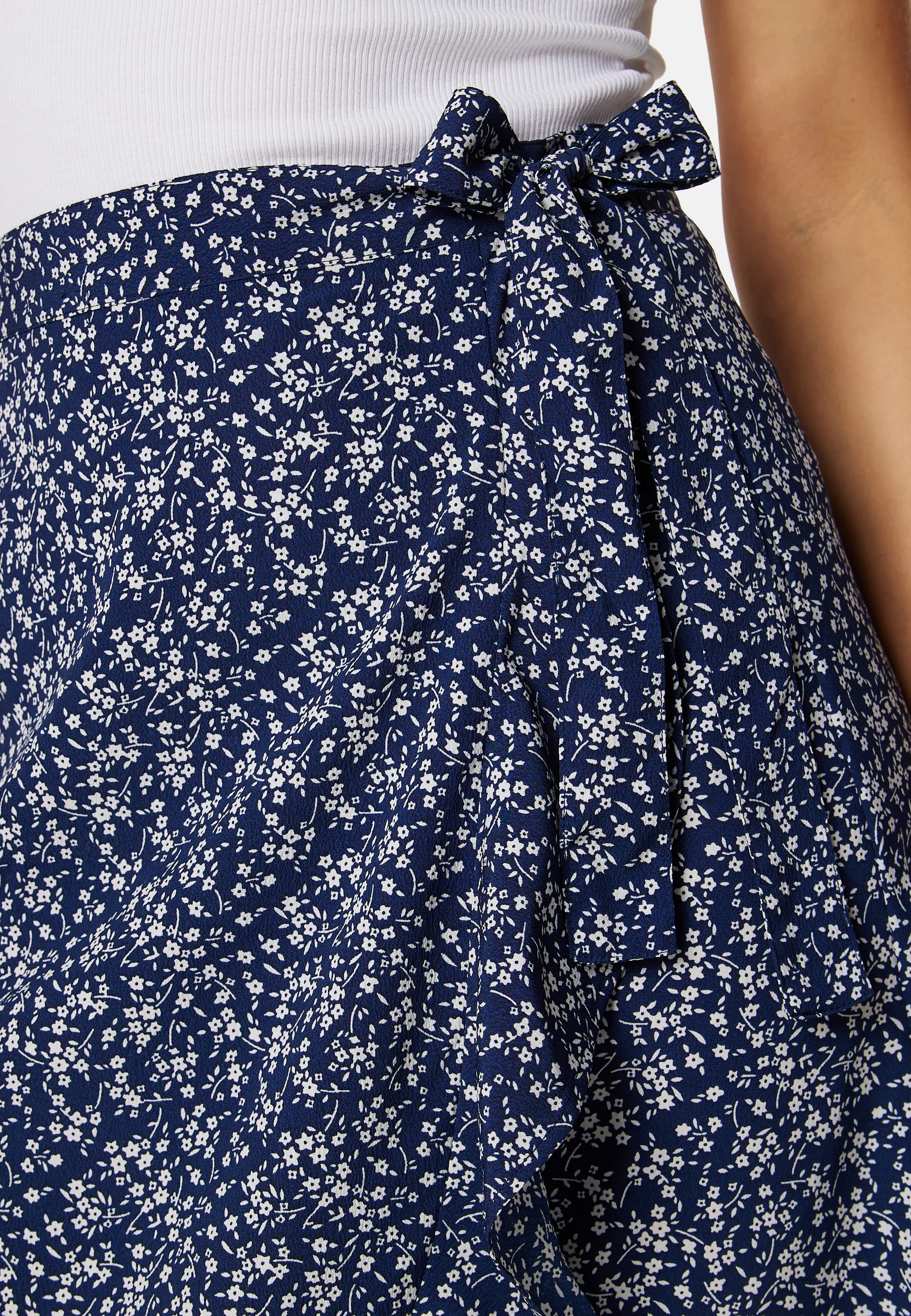 Flounce Midi Wrap Skirt - Image 4
