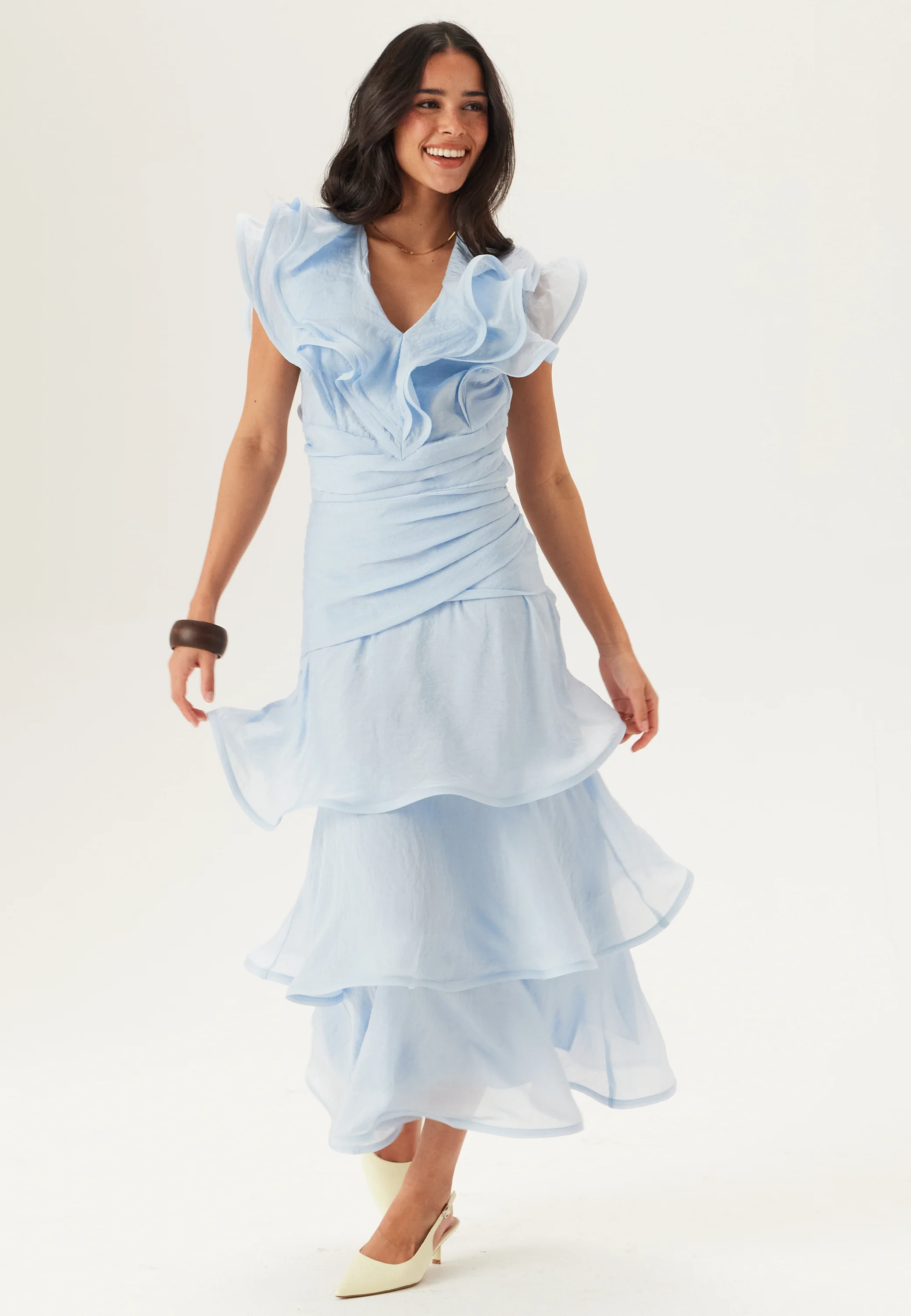 Flounce Sheer Ankle Skirt - Image 3