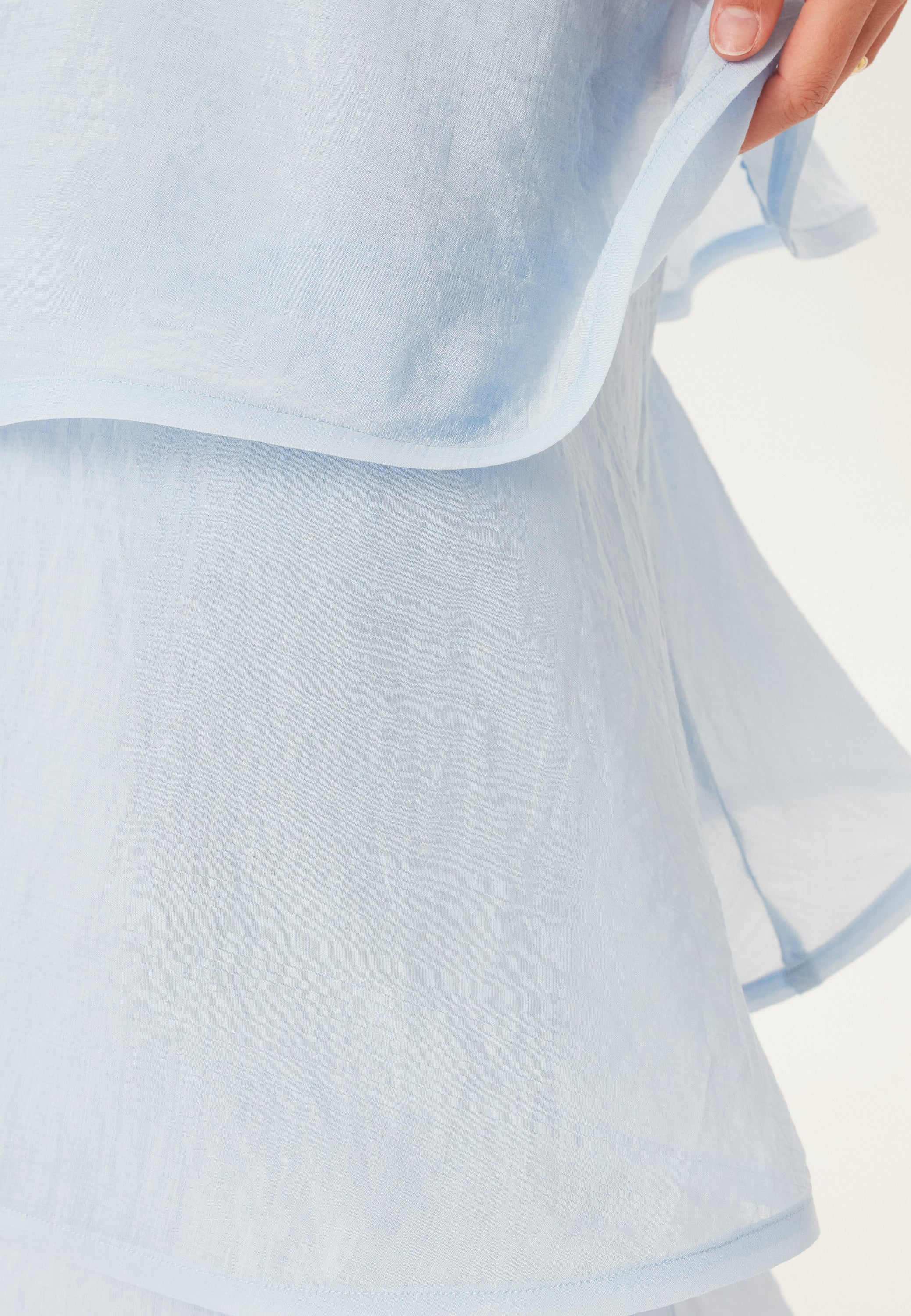 Flounce Sheer Ankle Skirt - Image 6