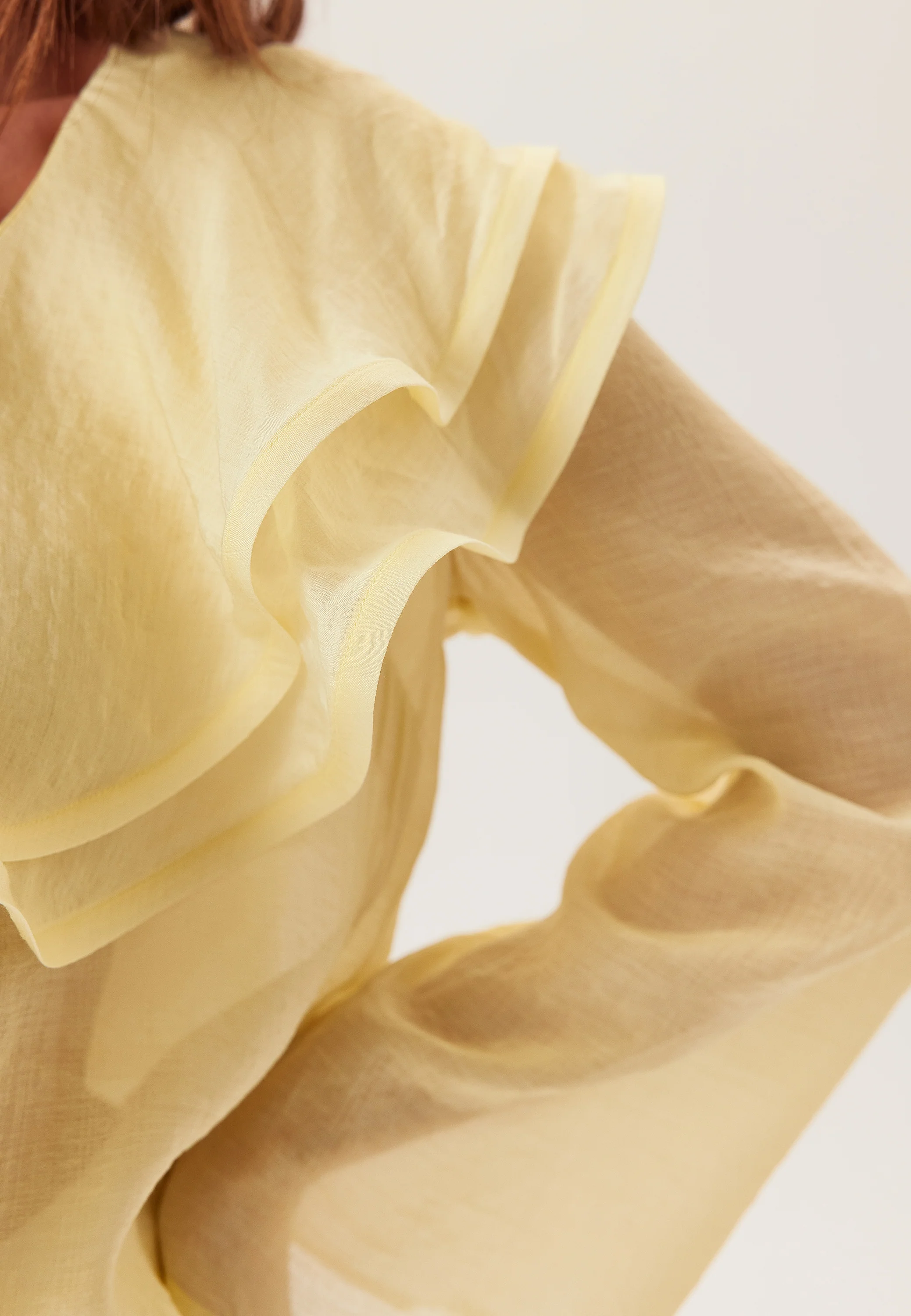Flounce Sheer Blouse - Image 3