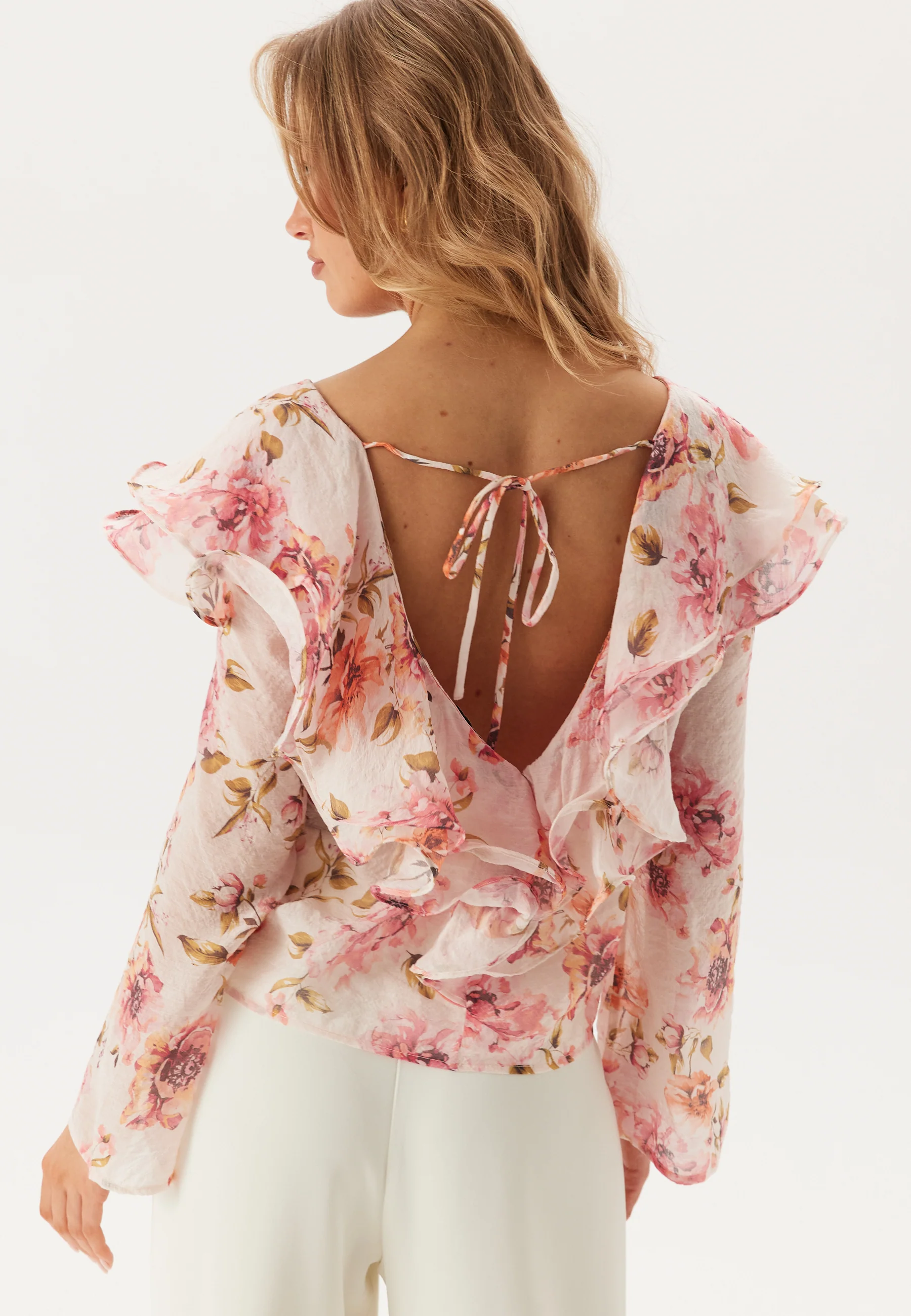 Flounce Sheer Blouse - Image 4