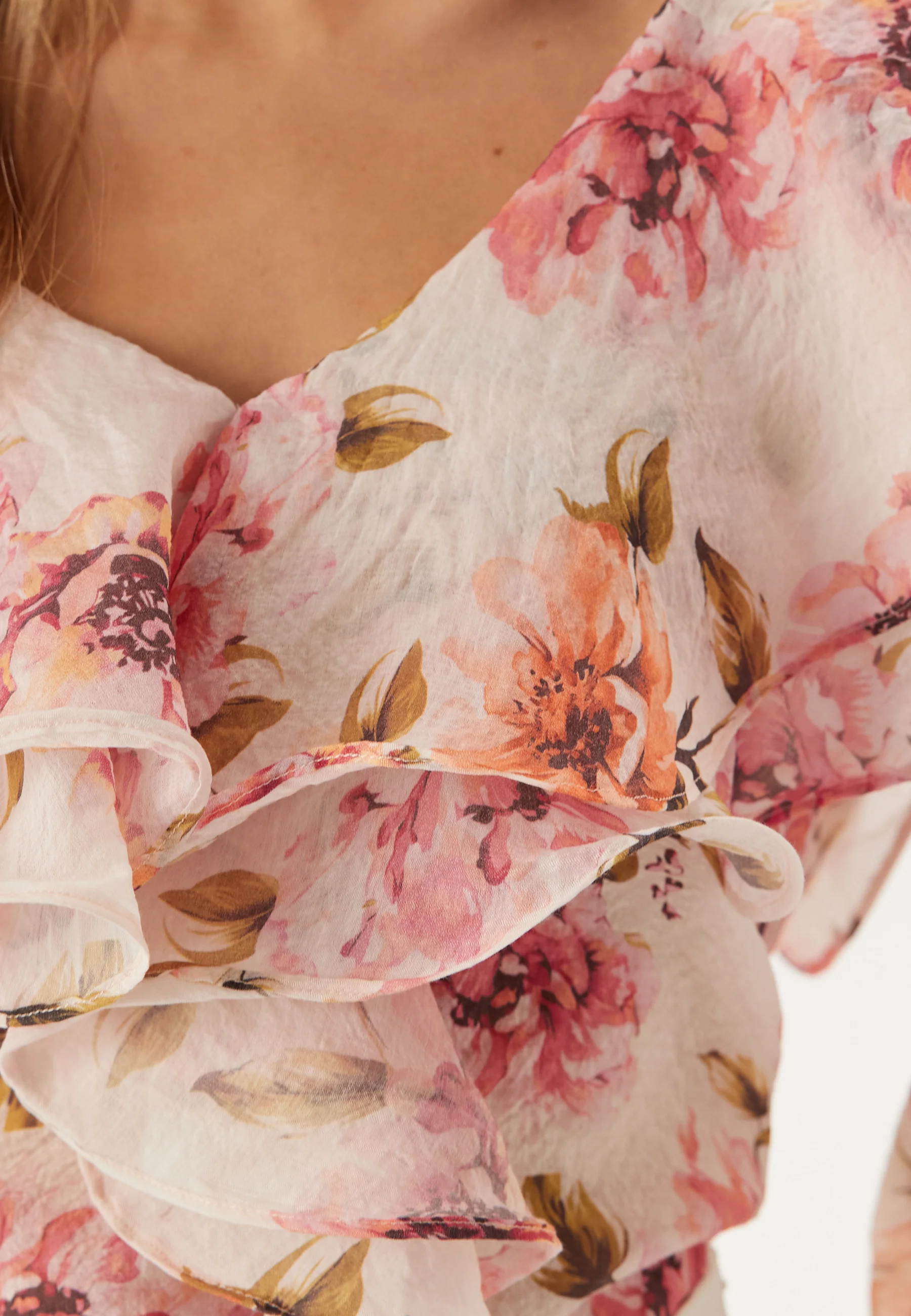 Flounce Sheer Blouse - Image 7