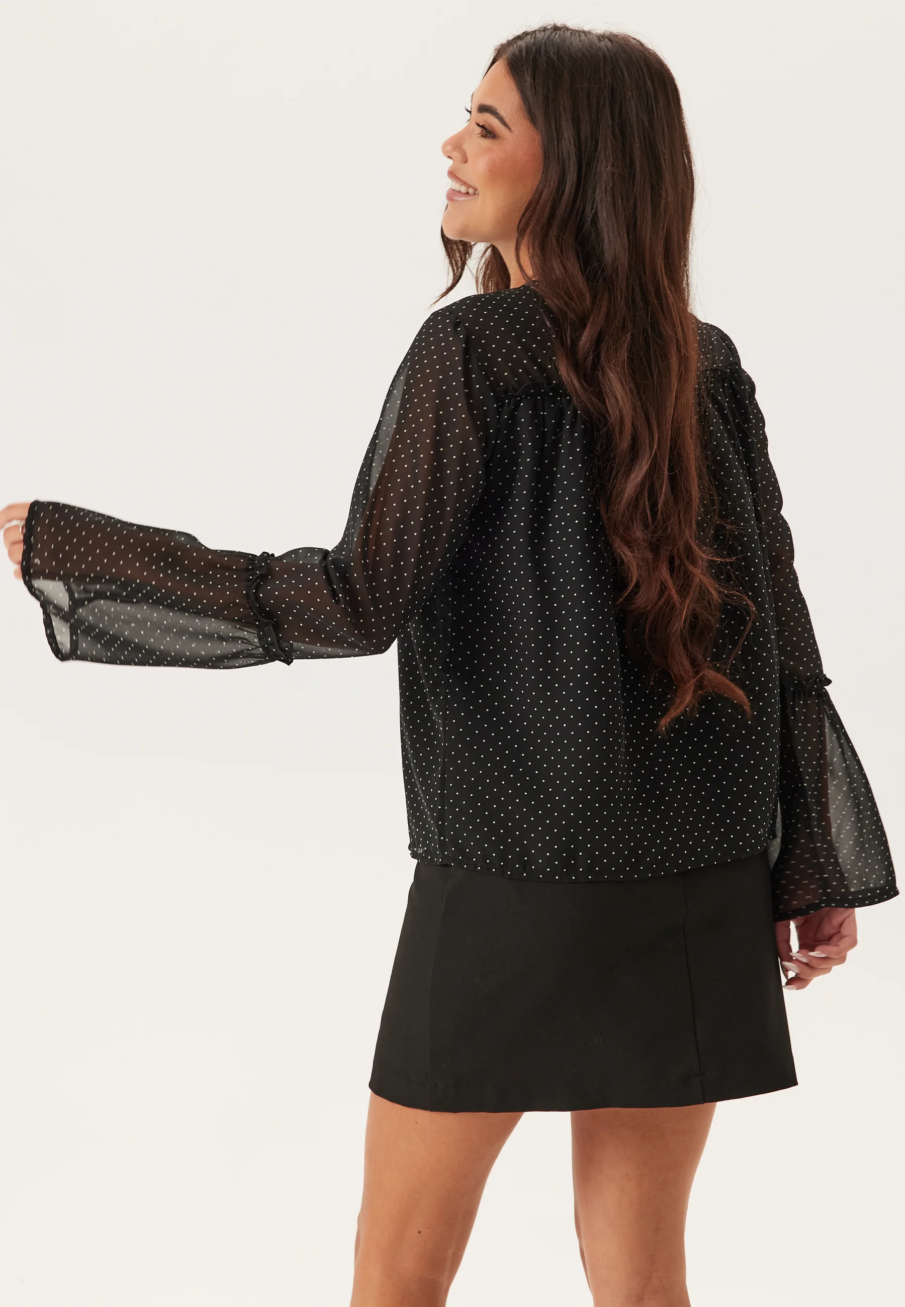 Flounce Sleeve Blouse - Image 4