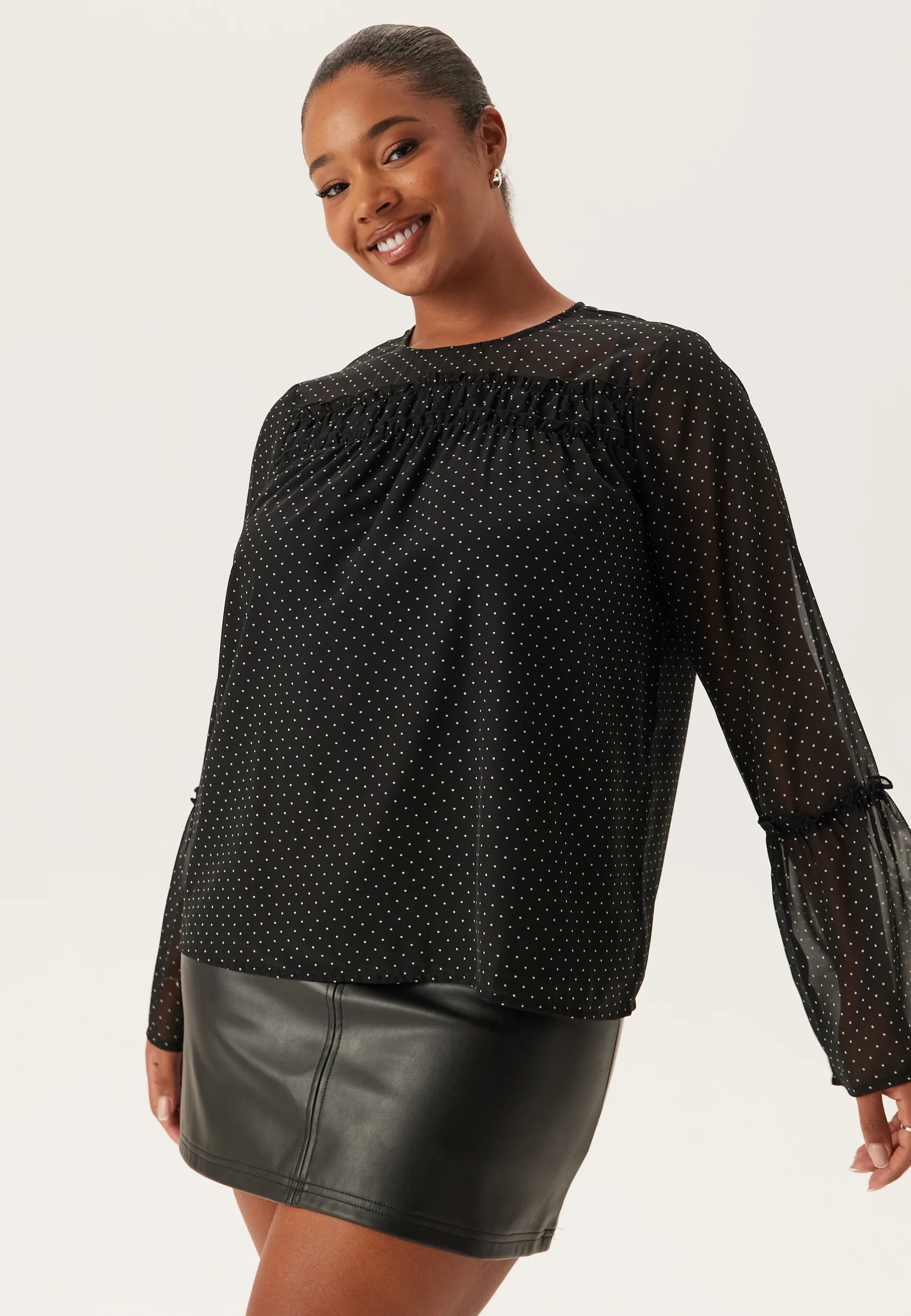 Flounce Sleeve Blouse - Image 7