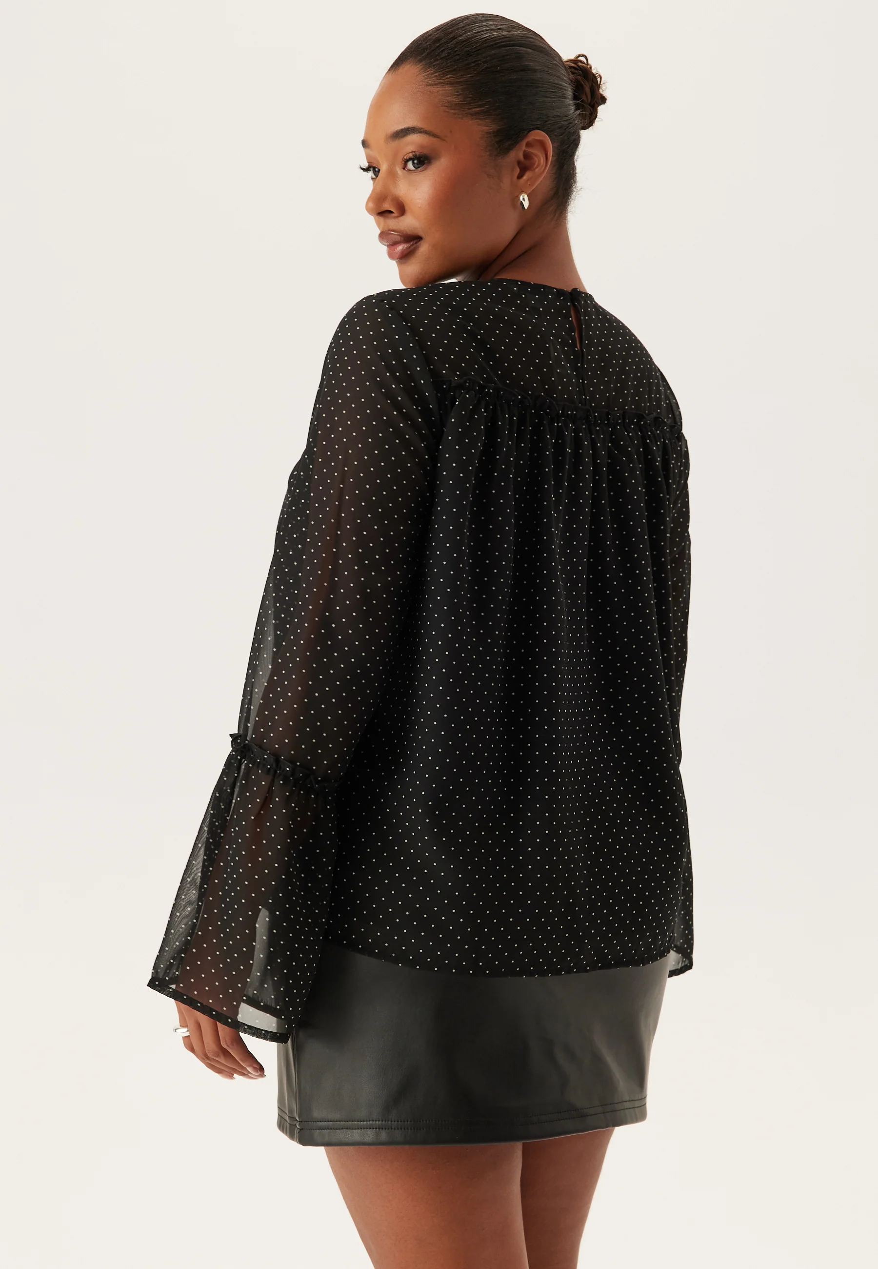 Flounce Sleeve Blouse - Image 8