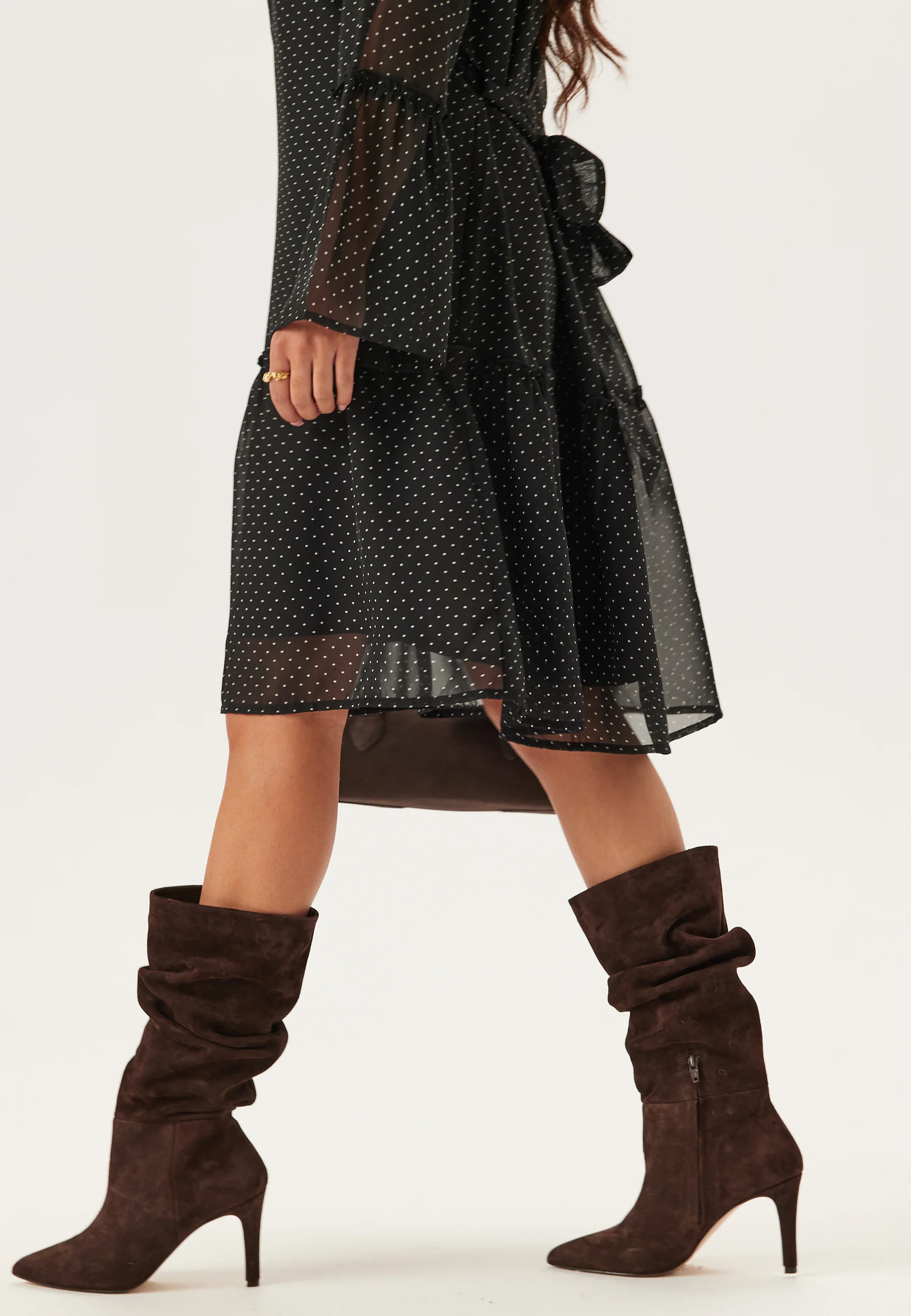 Flounce Sleeve Dress - Image 4