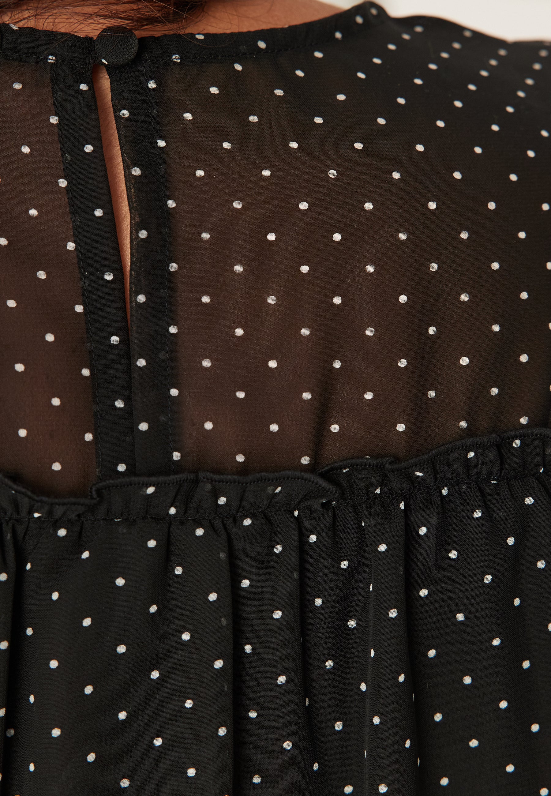 Flounce Sleeve Dress - Image 7