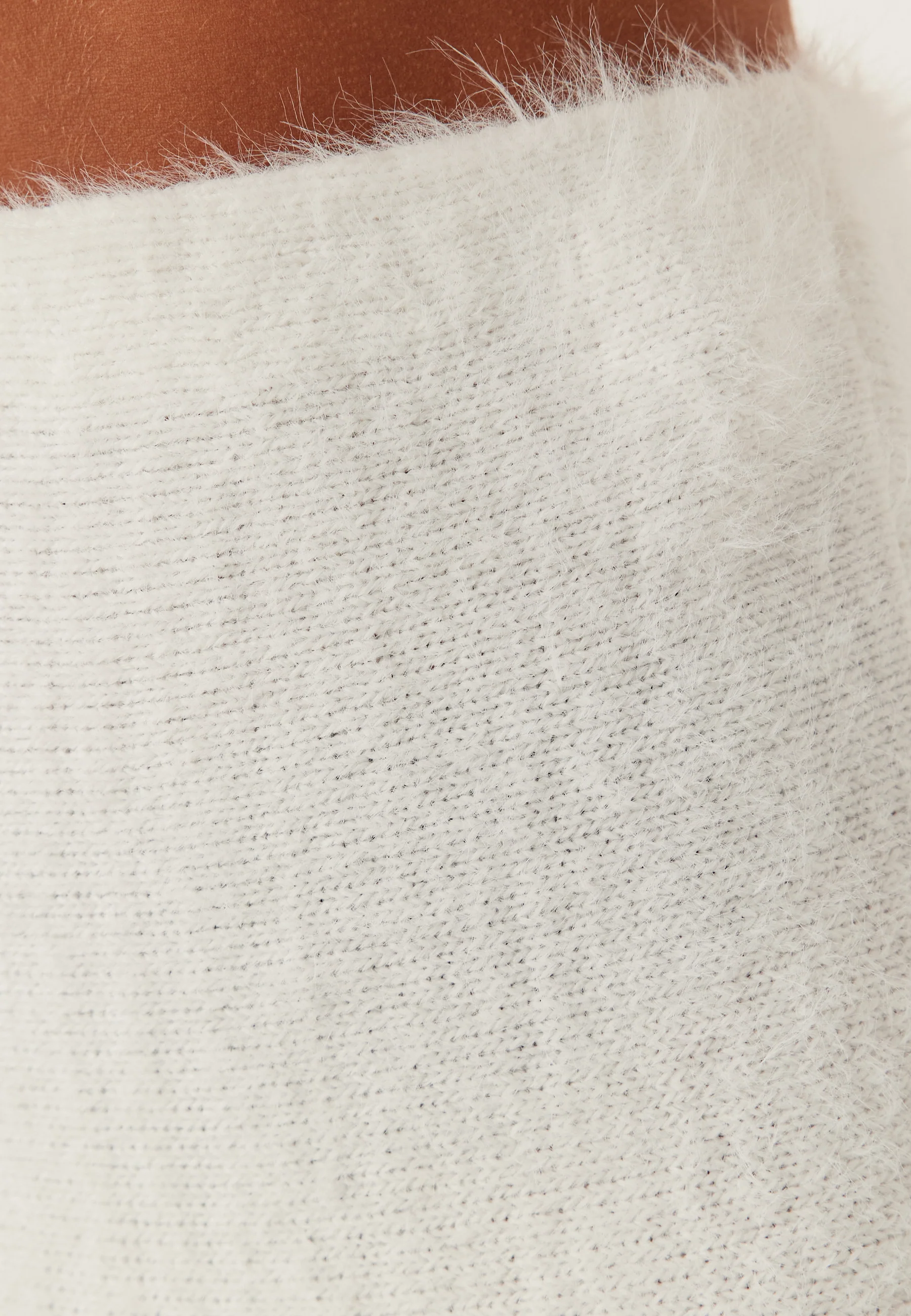 Fluffy Knitted Short Skirt - Image 4