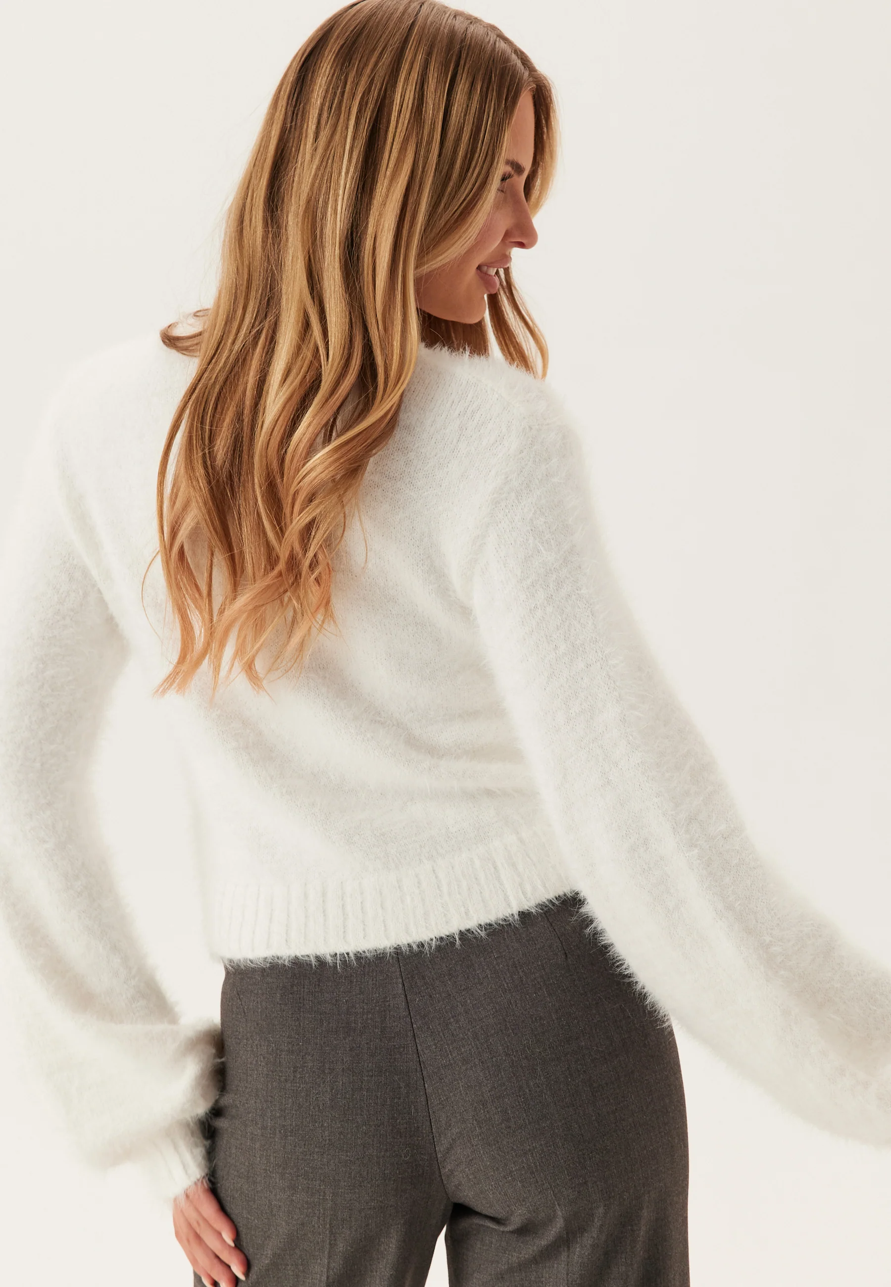 Fluffy Knitted Sweater - Image 2