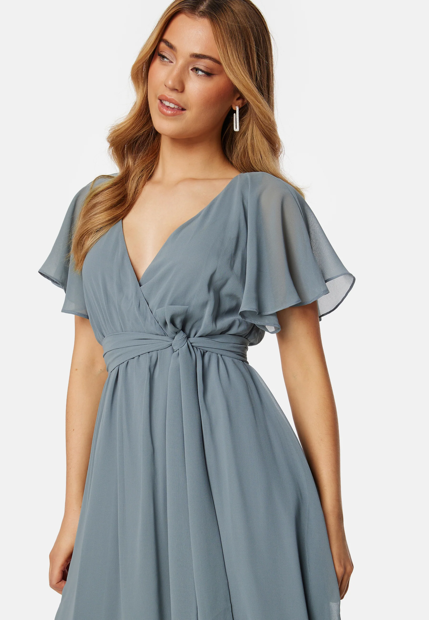 Flutter Chiffon Midi Dress - Image 4