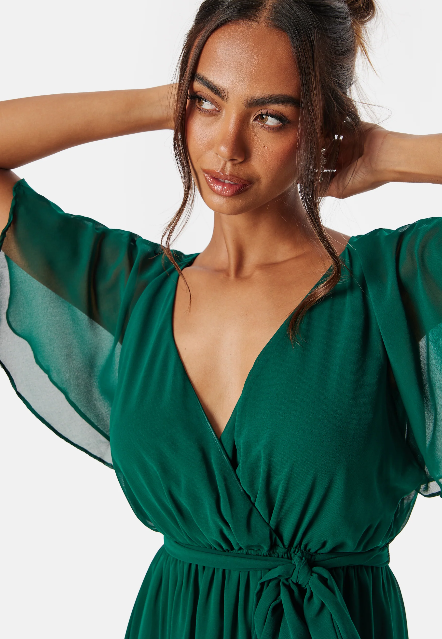 Flutter Chiffon Midi Dress - Image 3