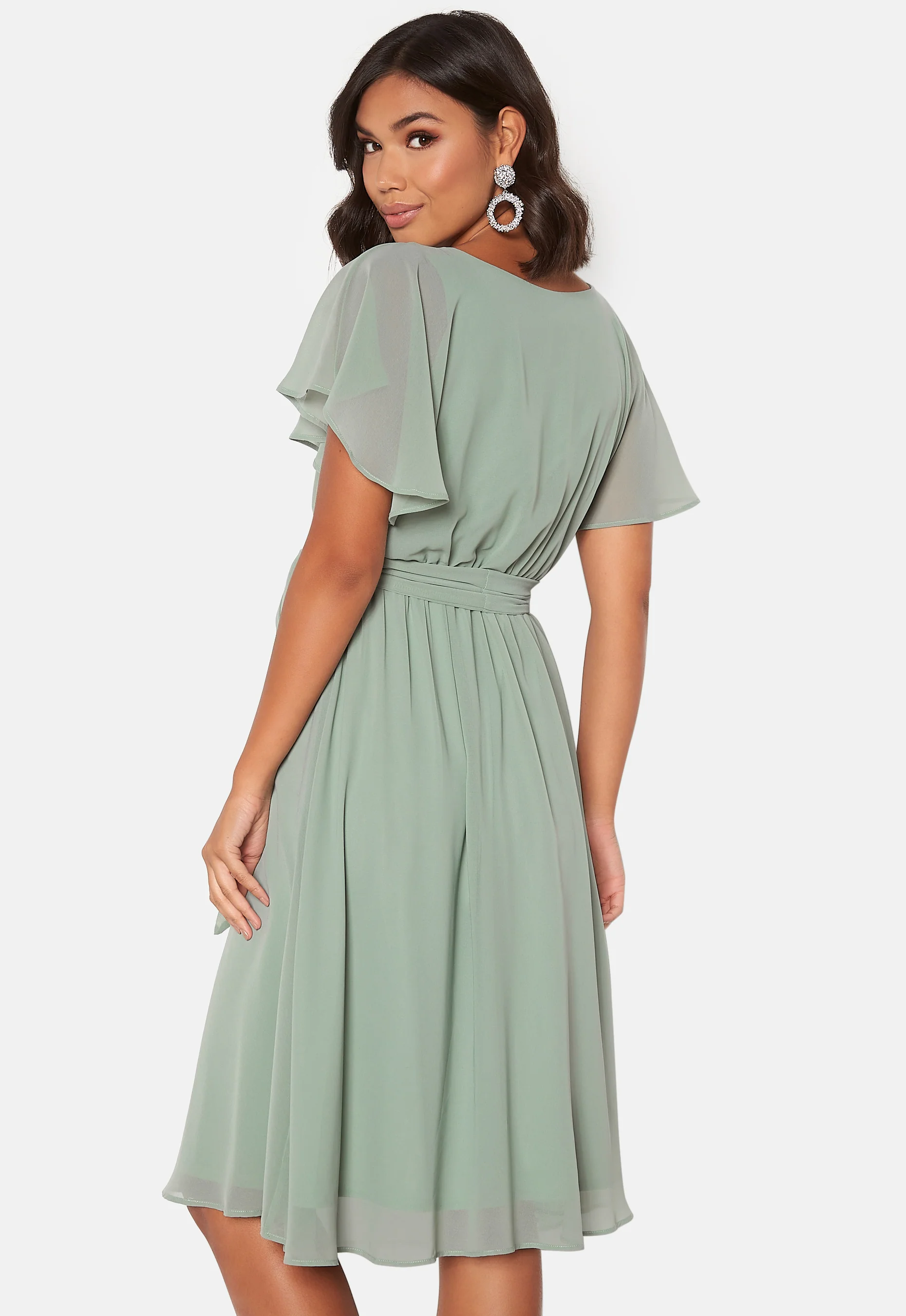 Flutter Chiffon Midi Dress - Image 3