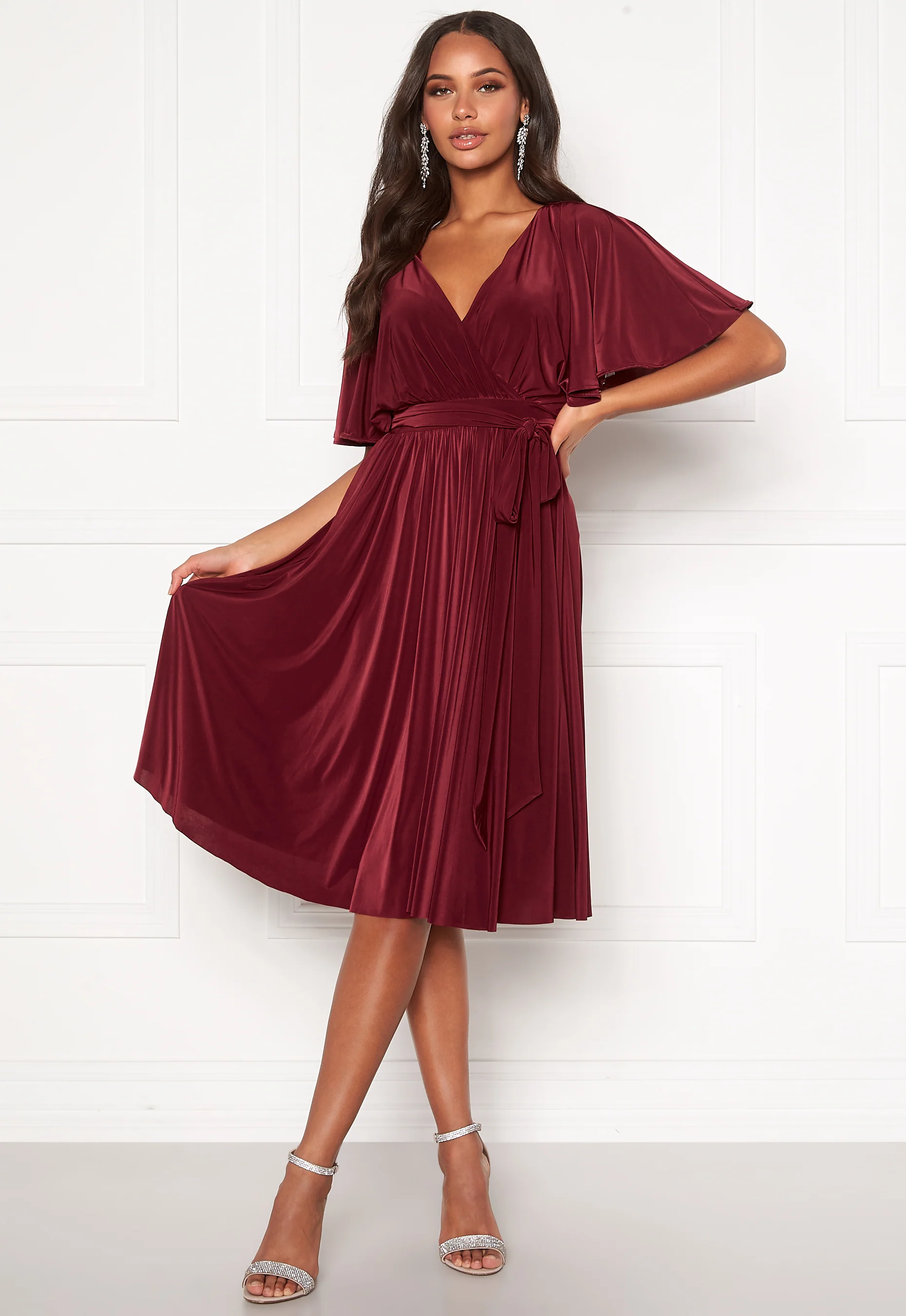 Flutter Sleeve Midi Dress - Image 2