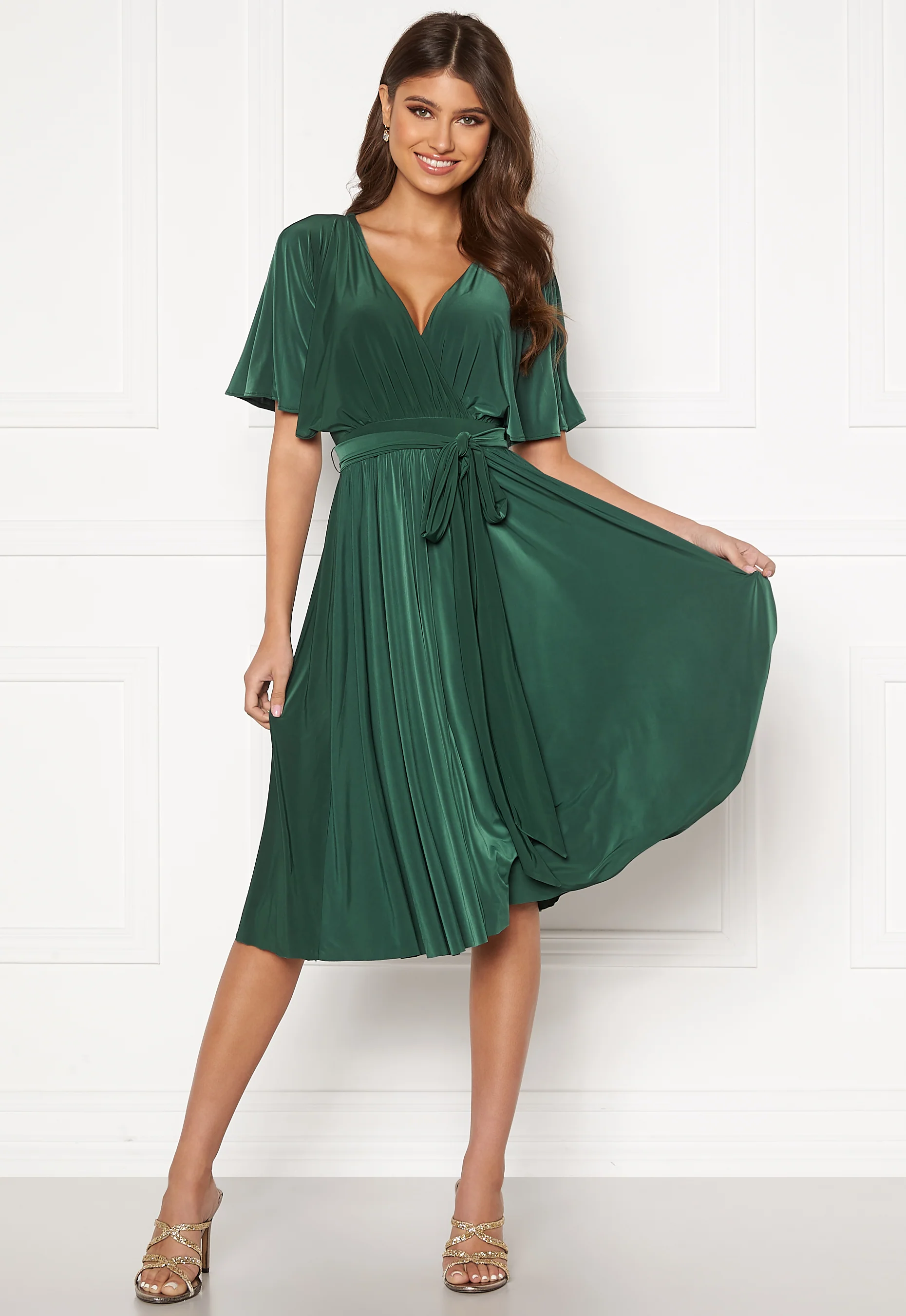 Flutter Sleeve Midi Dress - Image 2