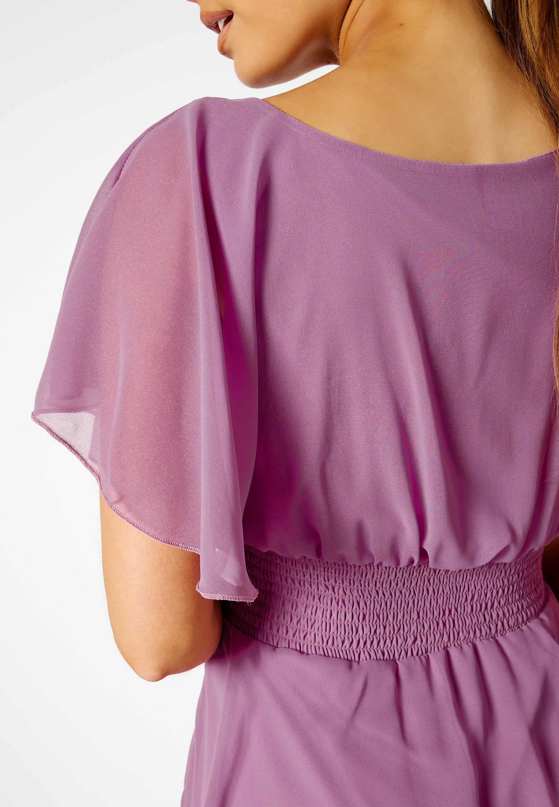 Flutter Tiered Midi Dress - Image 4