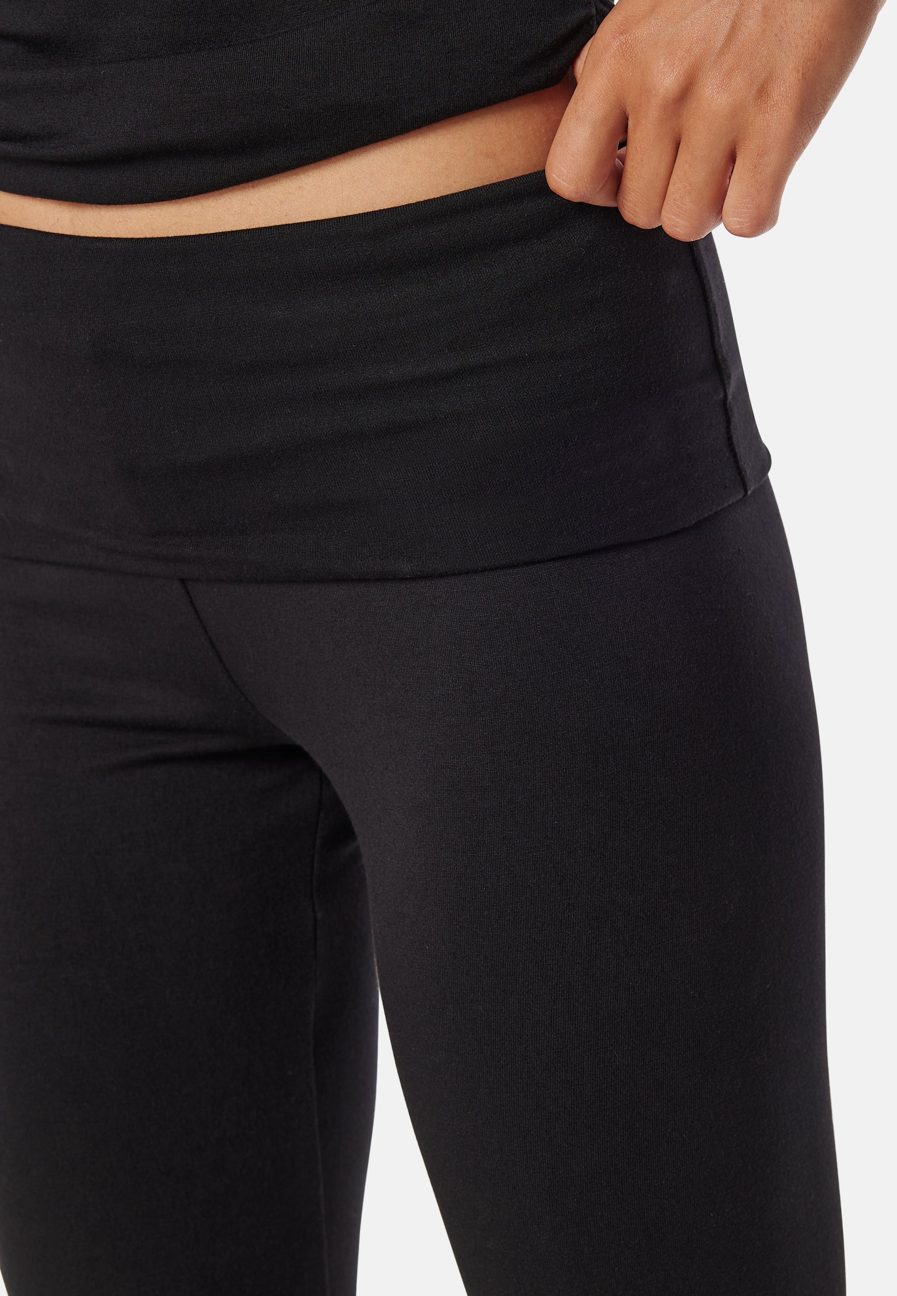 Fold Over Flared Trousers - Image 4