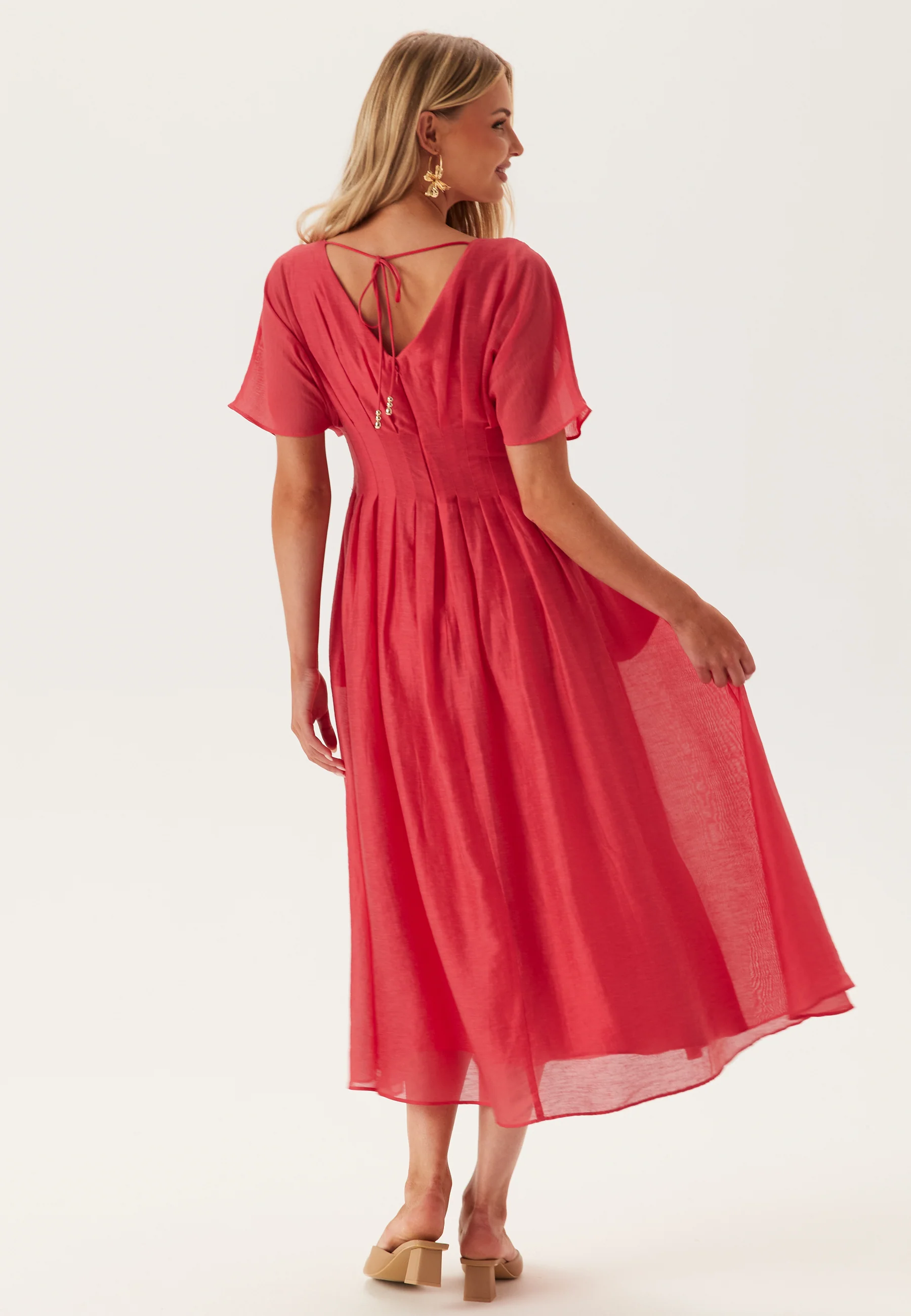 Francine V Neck Midi Dress - Image 4