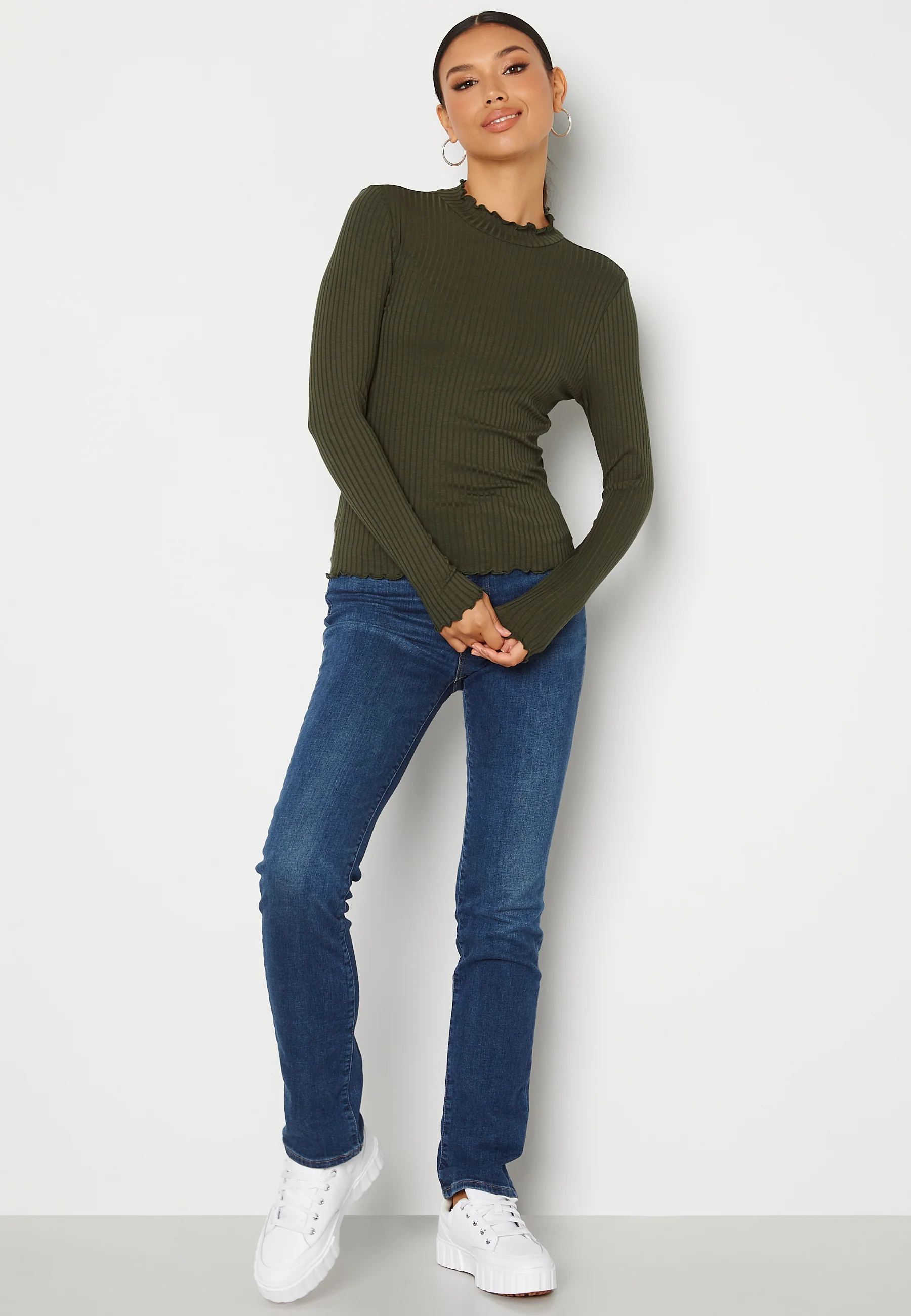 Fransiska L/S Rib Top - Image 2