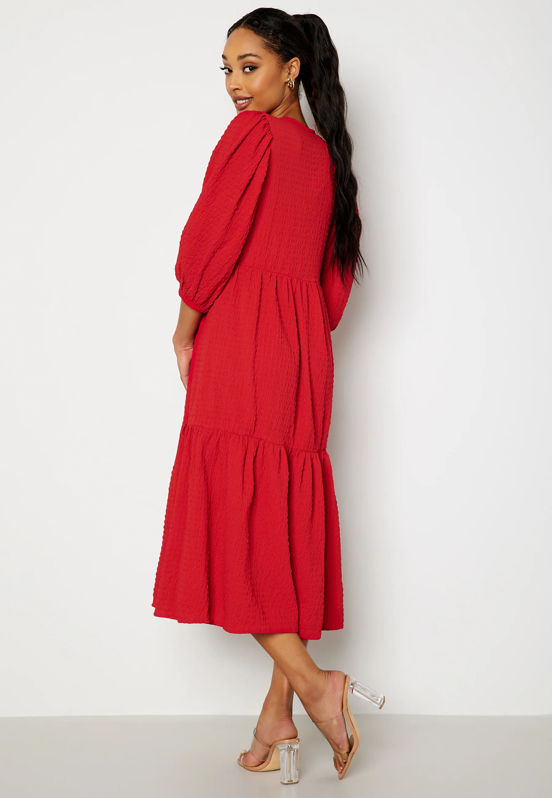 Fredrika v-neck flounce dress - Image 2