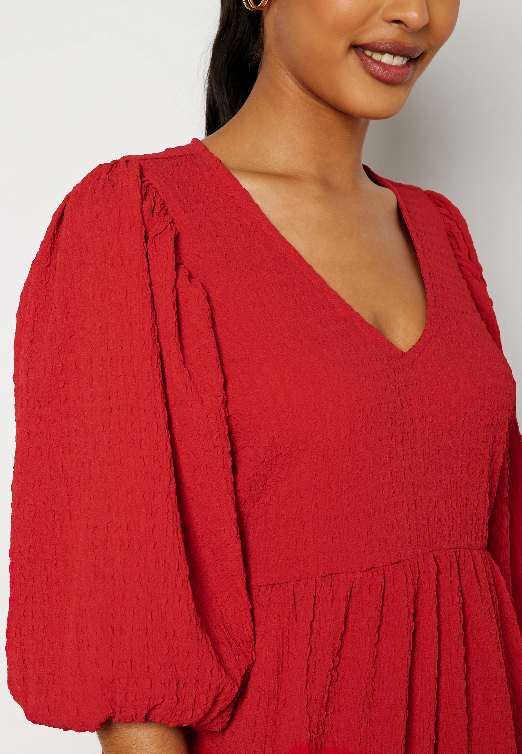Fredrika v-neck flounce dress - Image 4