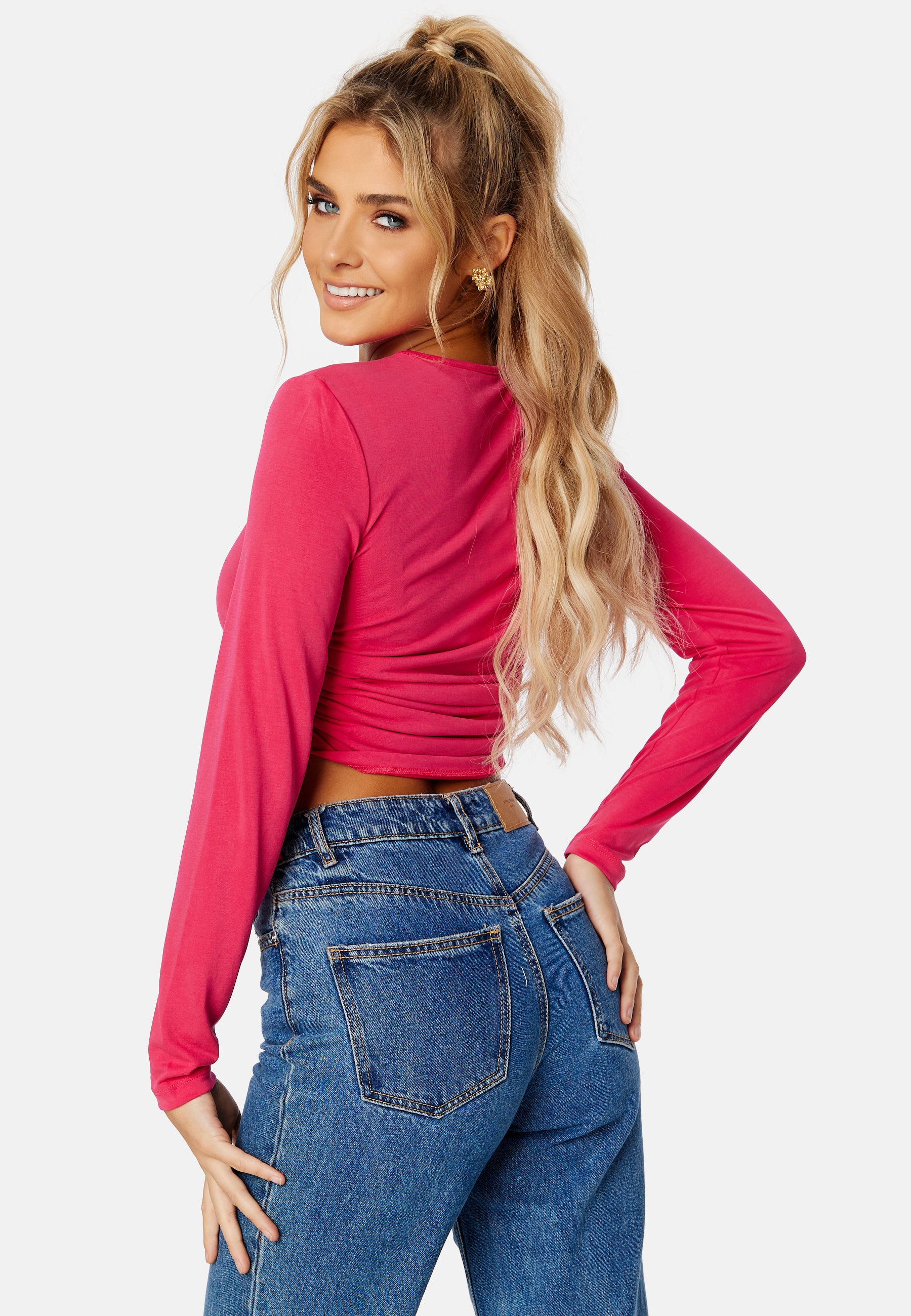 Free L/S Ruching Top - Image 3