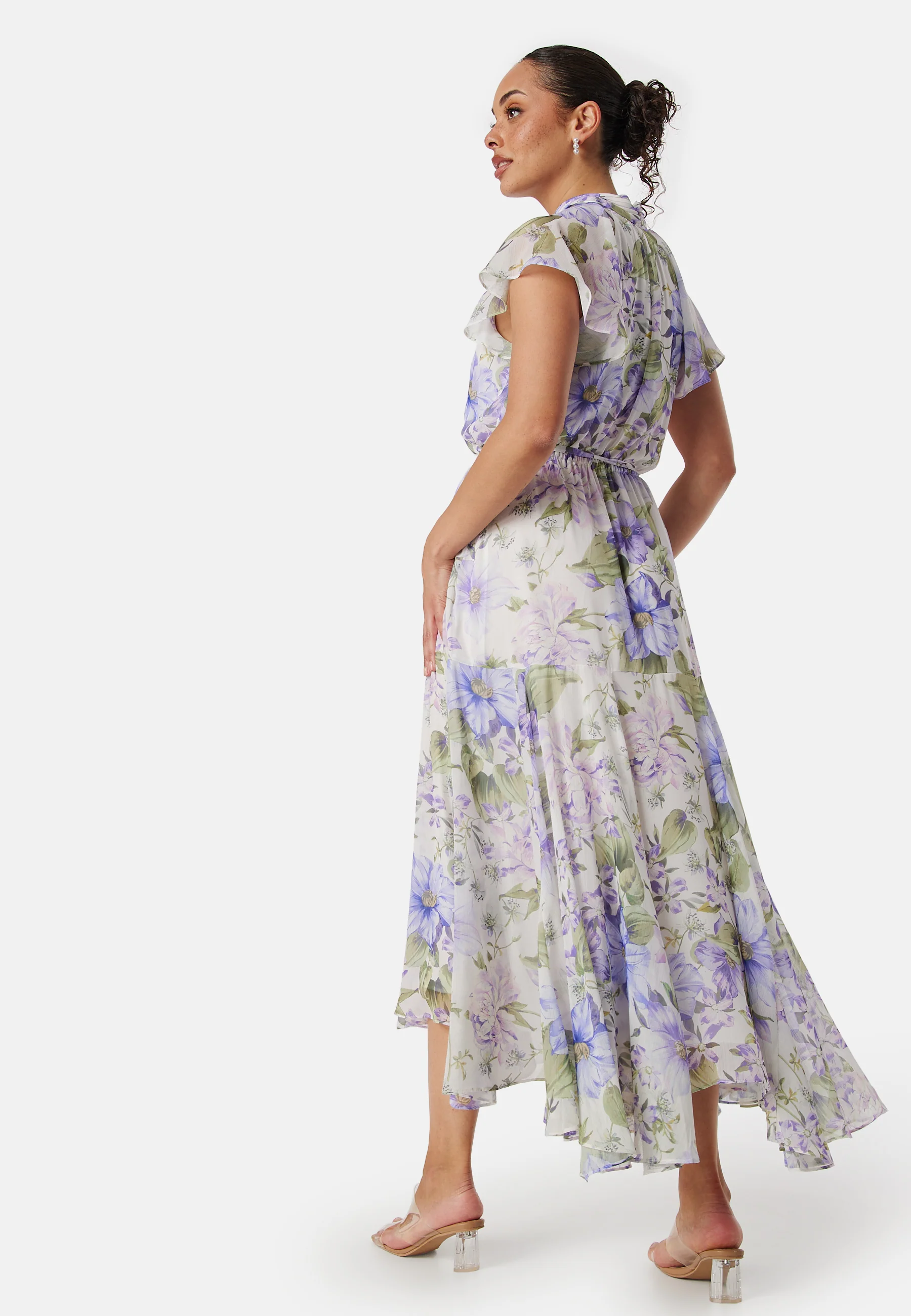 Freya Flutter Sleeve Midi Dress - Image 2