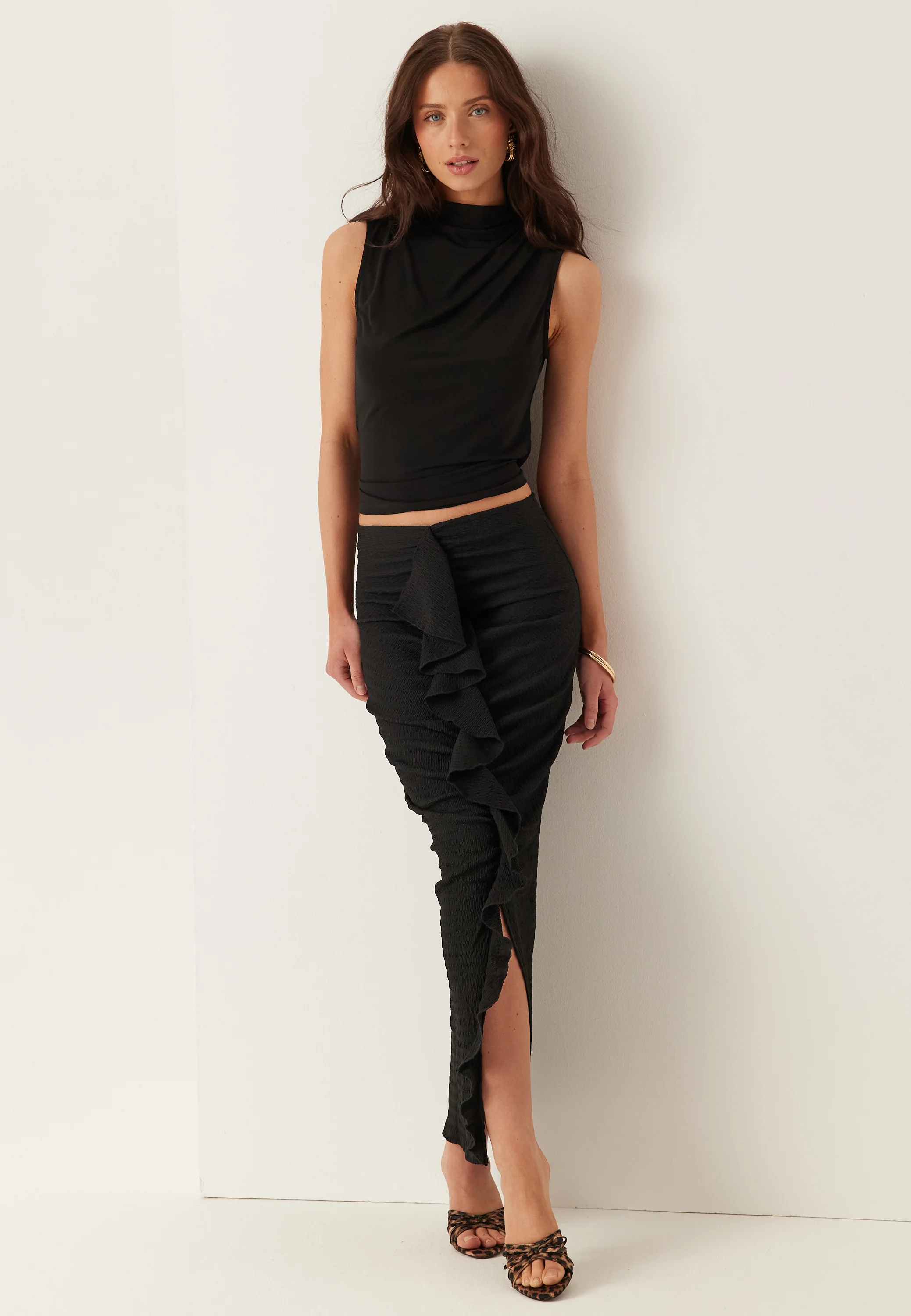 Frill Ankle Skirt - Image 3