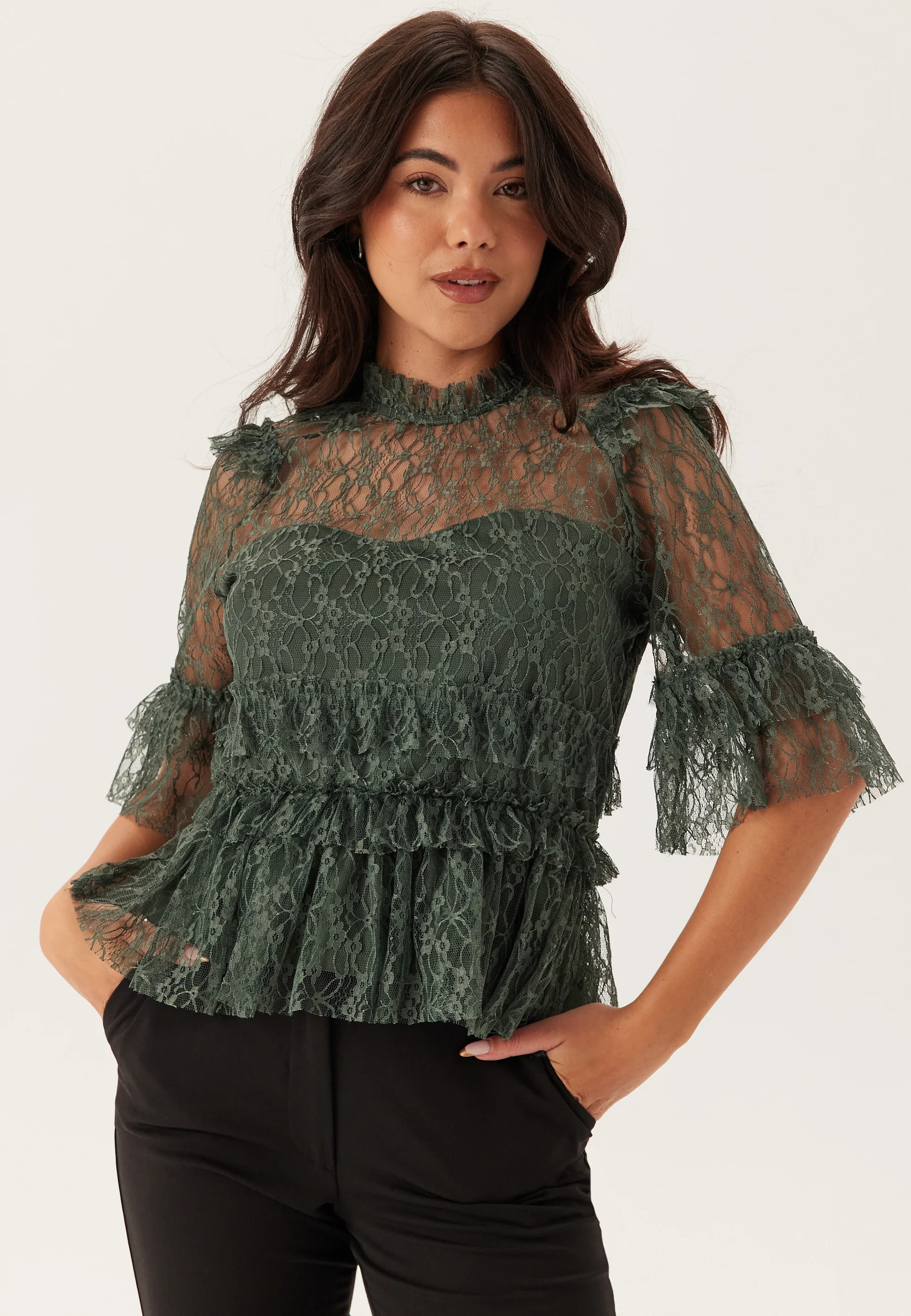 Frill Lace Blouse - Image 2