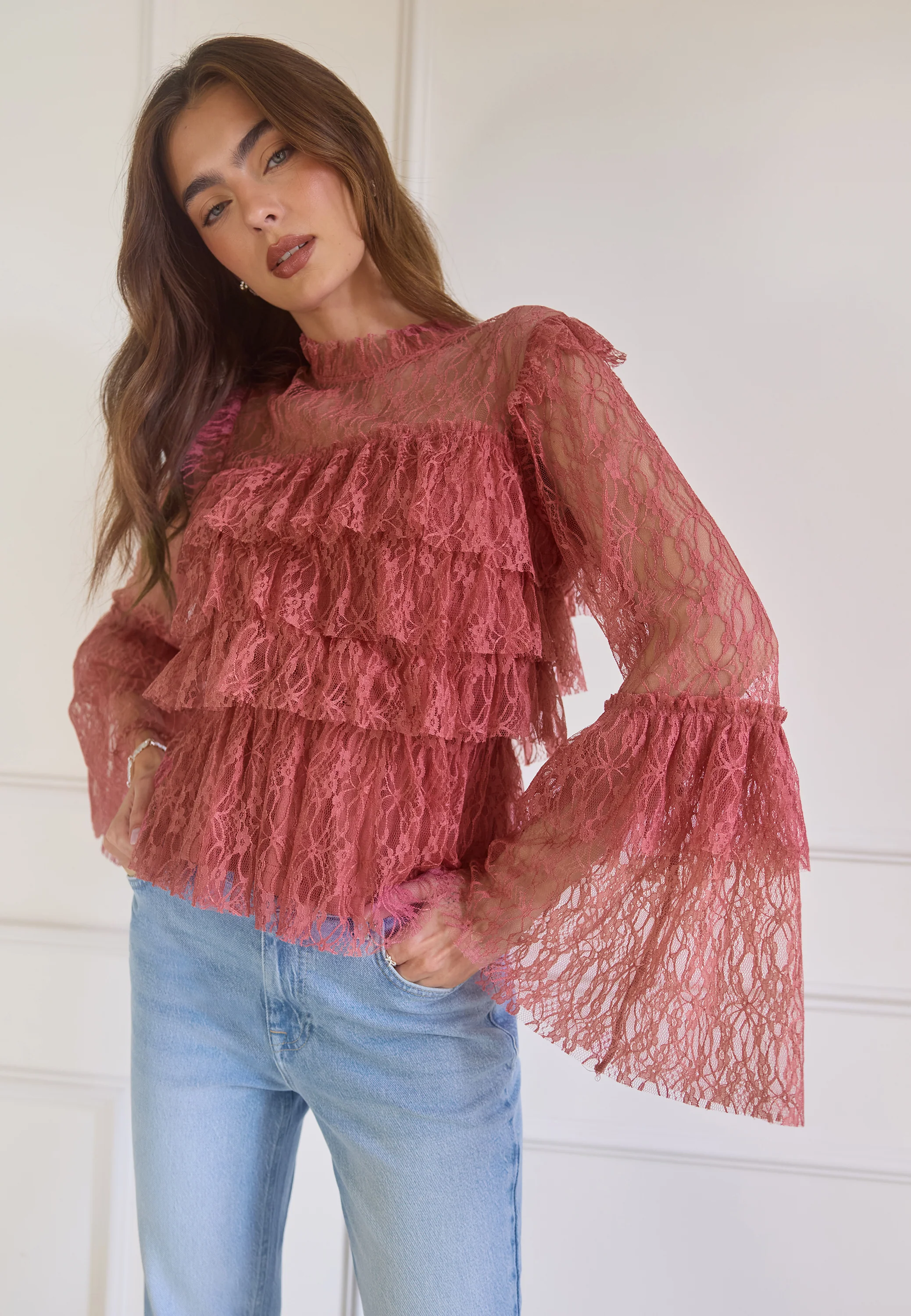 Frill Lace Blouse - Image 6