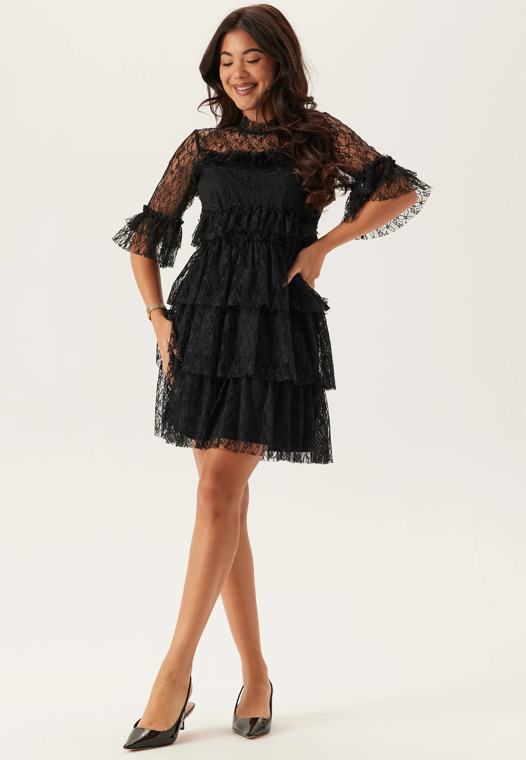 Frill Lace Dress - Image 6