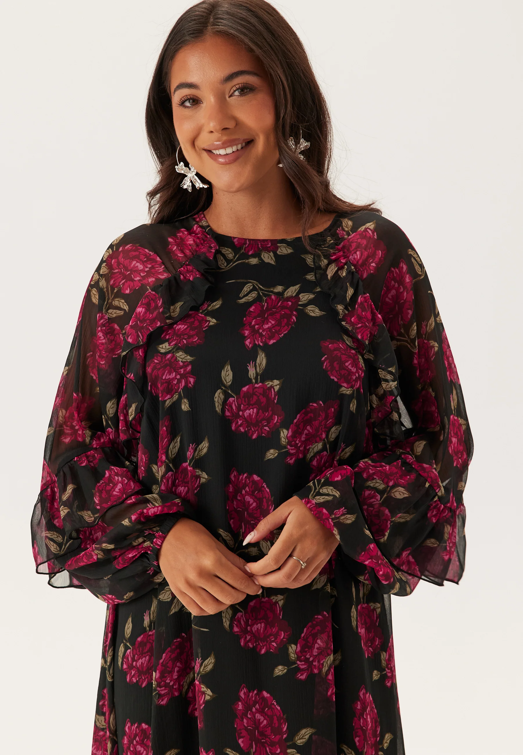 Frill Maxi Dress - Image 4