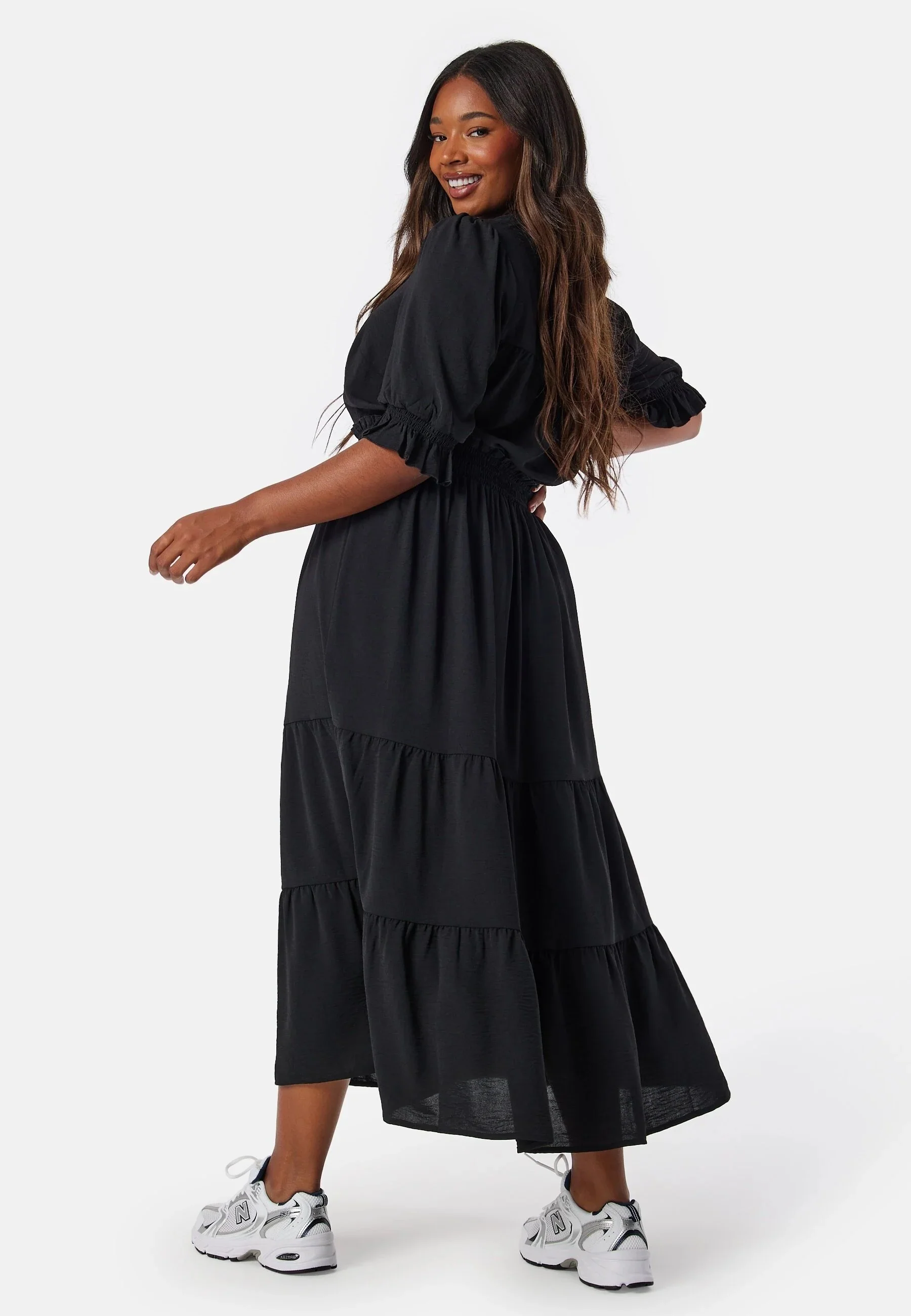 Frill Neck Tiered Maxi Dress - Image 6