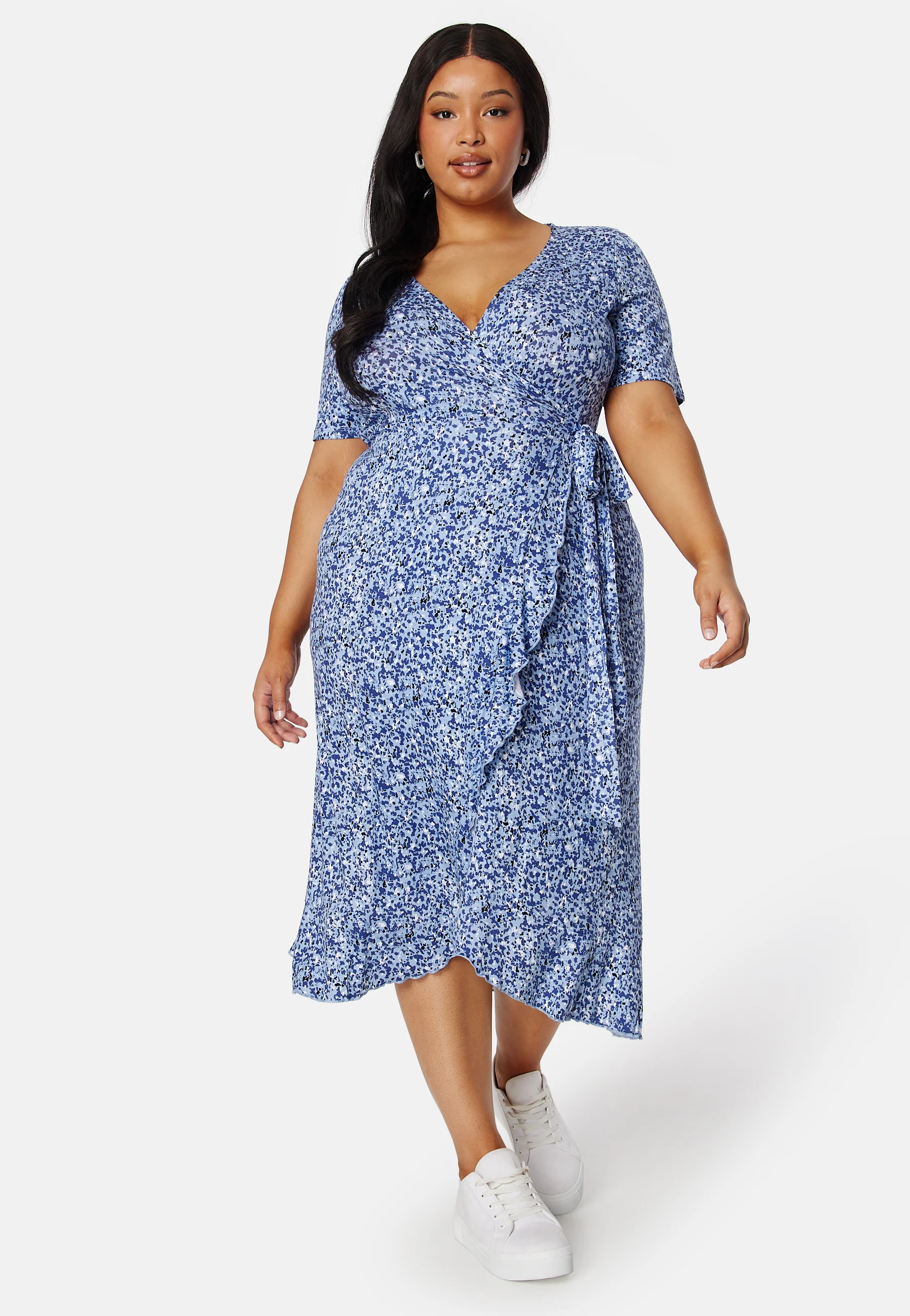 Frill S/S Wrap Dress - Image 7