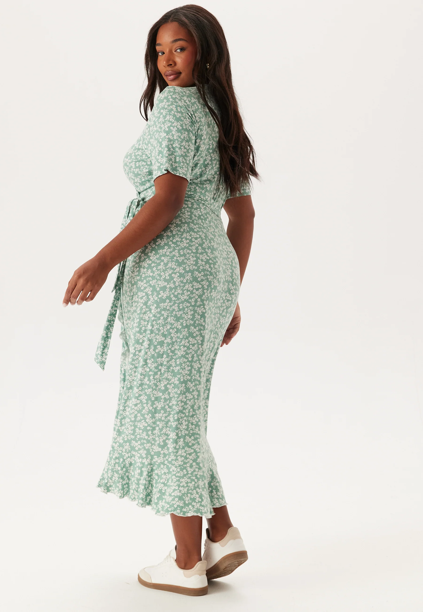 Frill S/S Wrap Dress - Image 7