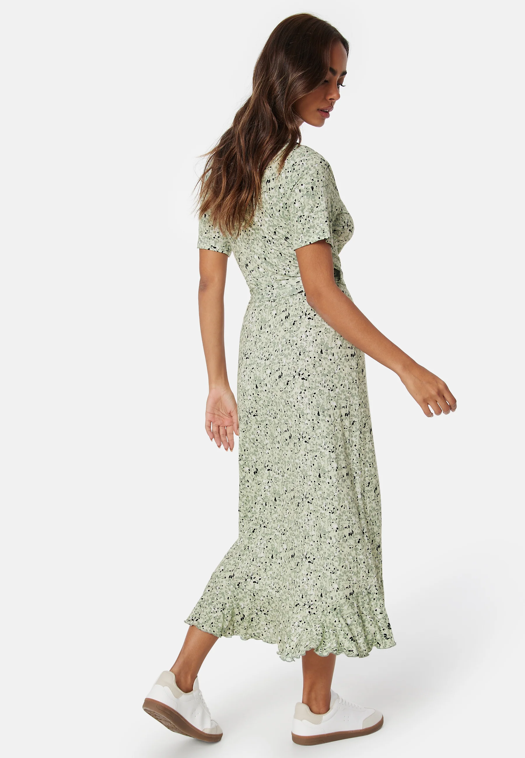 Frill S/S Wrap Dress - Image 2