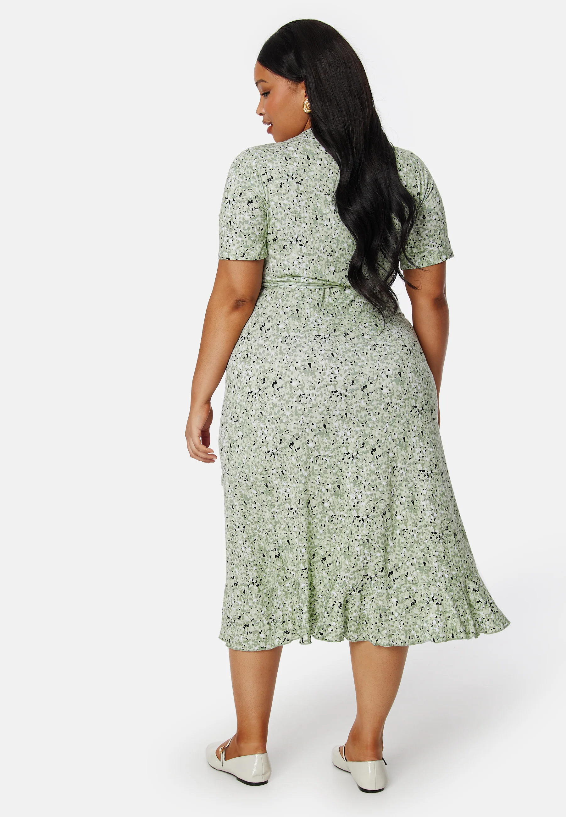 Frill S/S Wrap Dress - Image 6