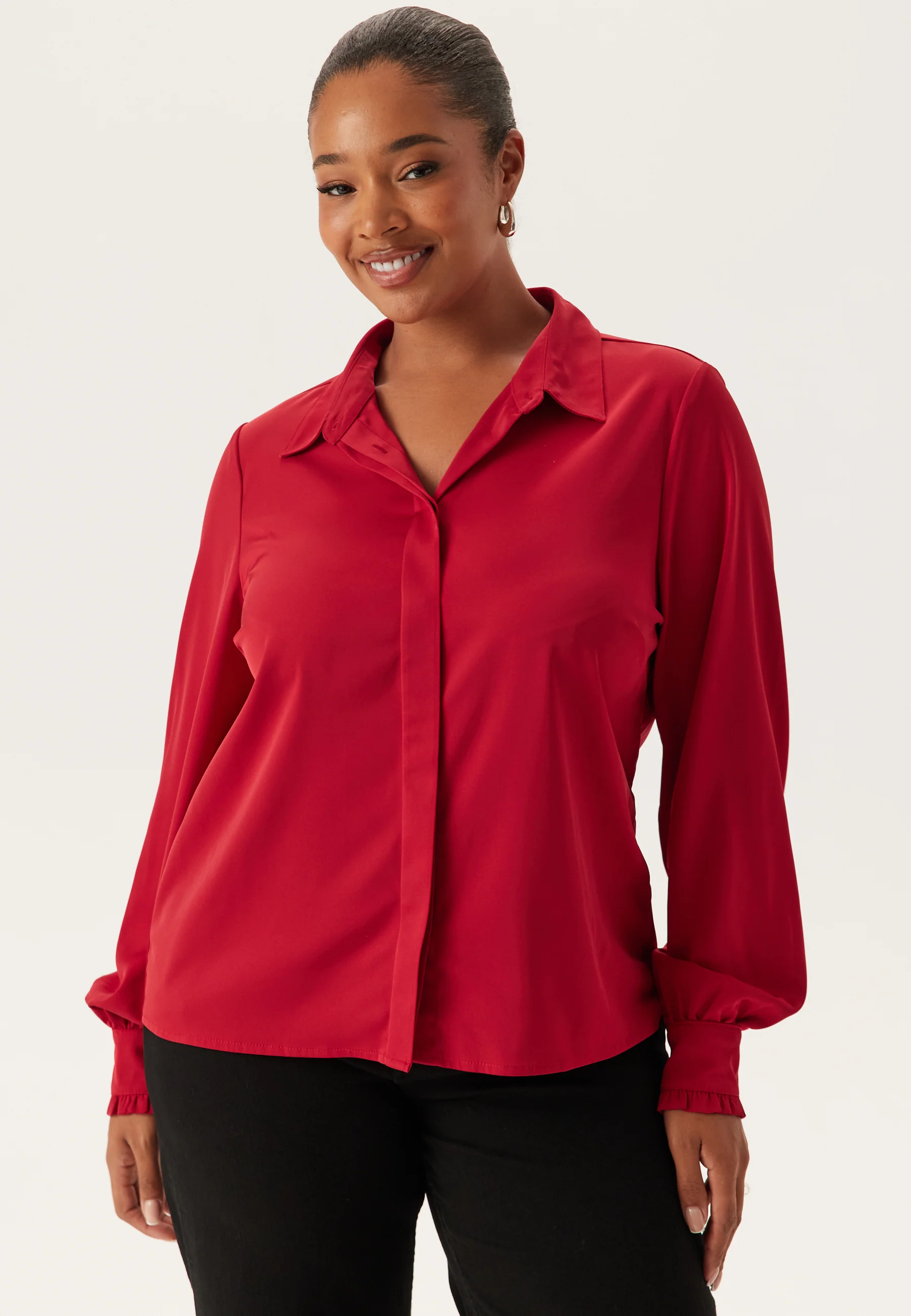 Frill Shirt Blouse - Image 6