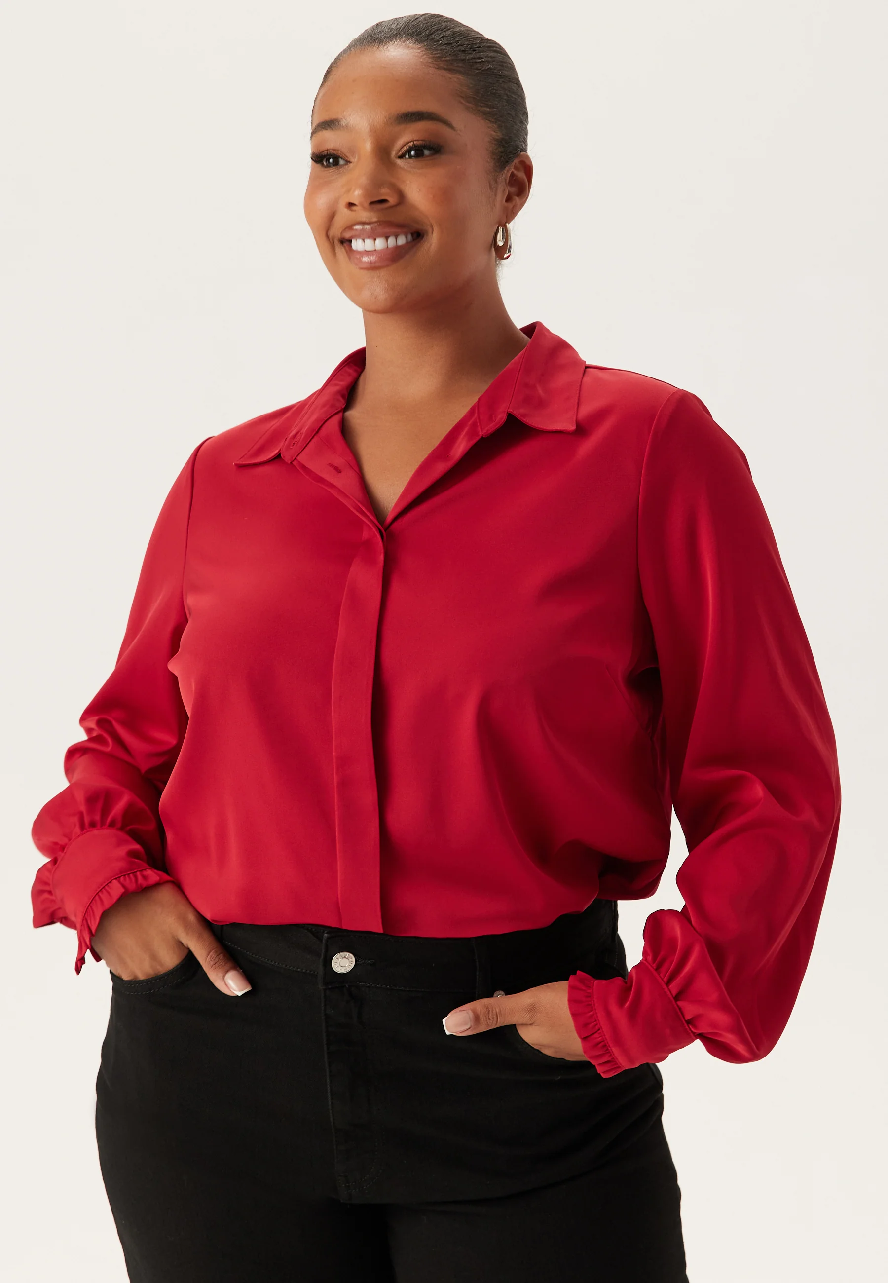 Frill Shirt Blouse - Image 7