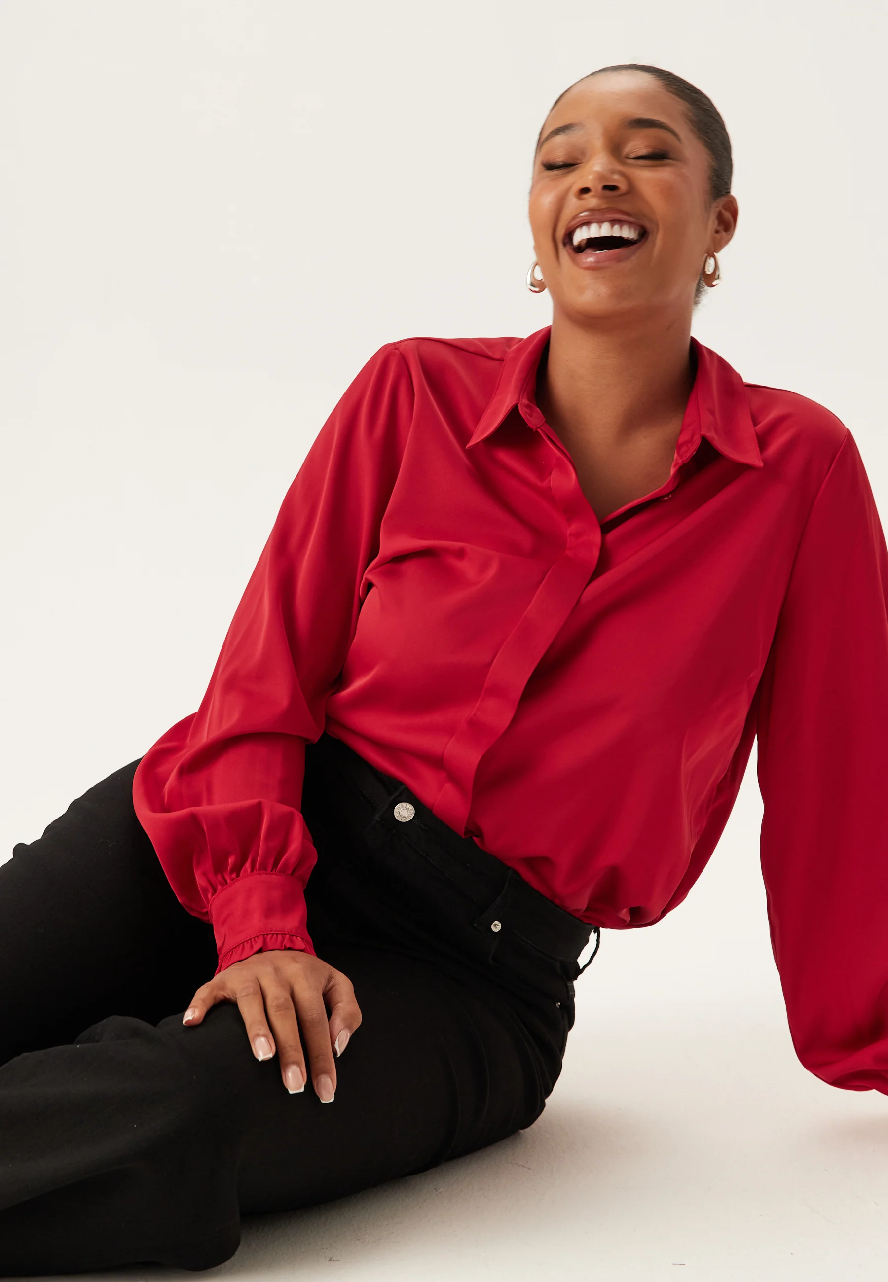 Frill Shirt Blouse - Image 9