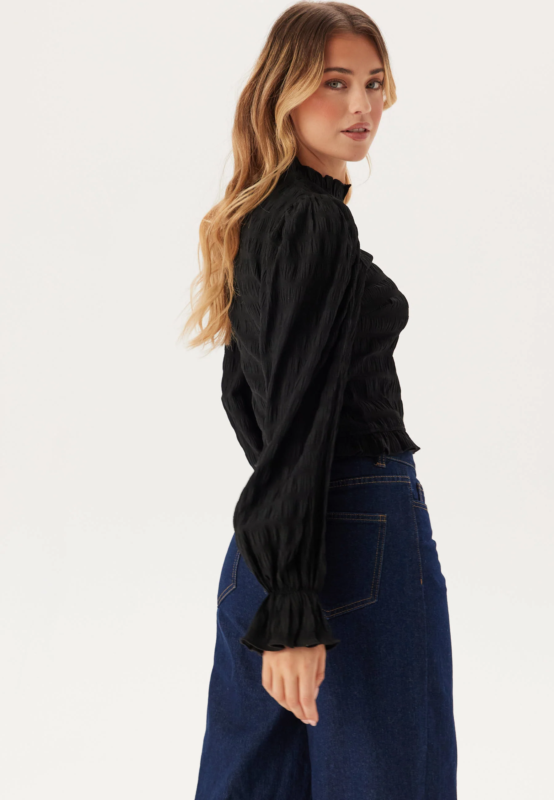 Frill Structured Blouse - Image 2