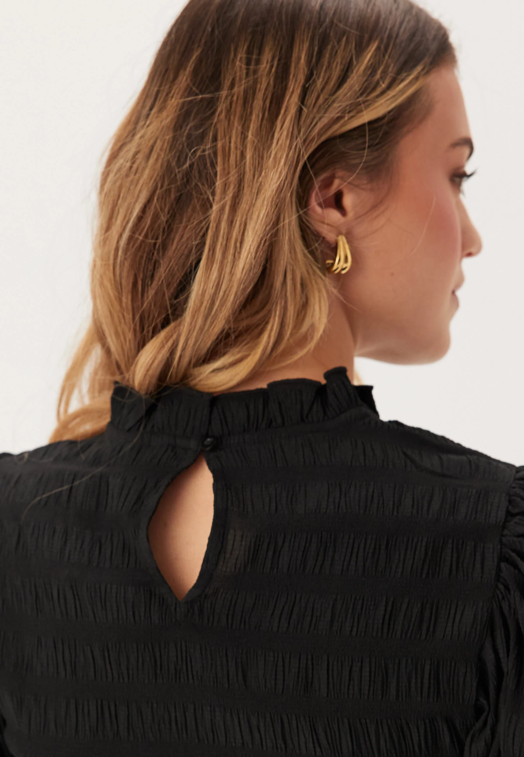 Frill Structured Blouse - Image 3