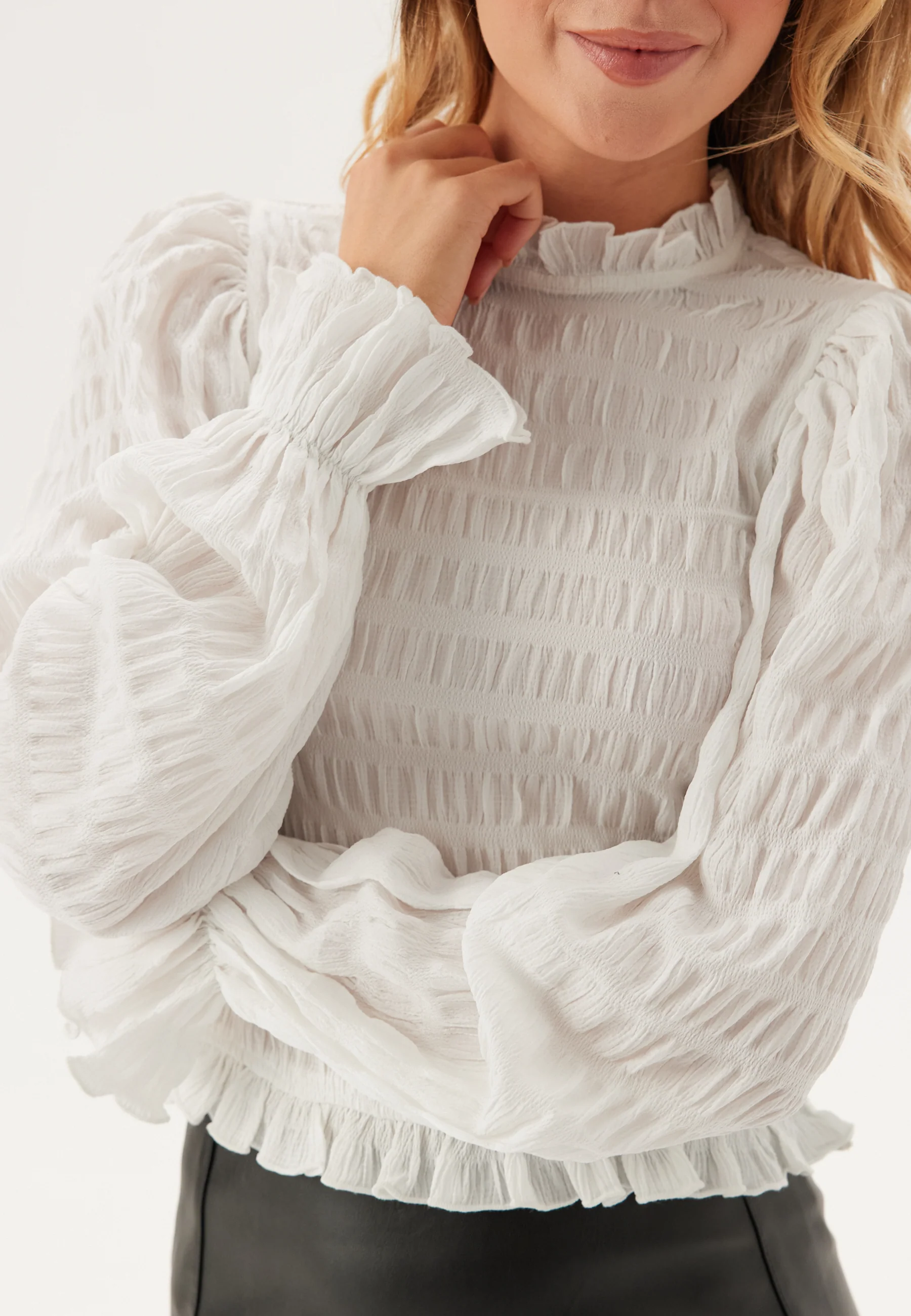 Frill Structured Blouse - Image 3