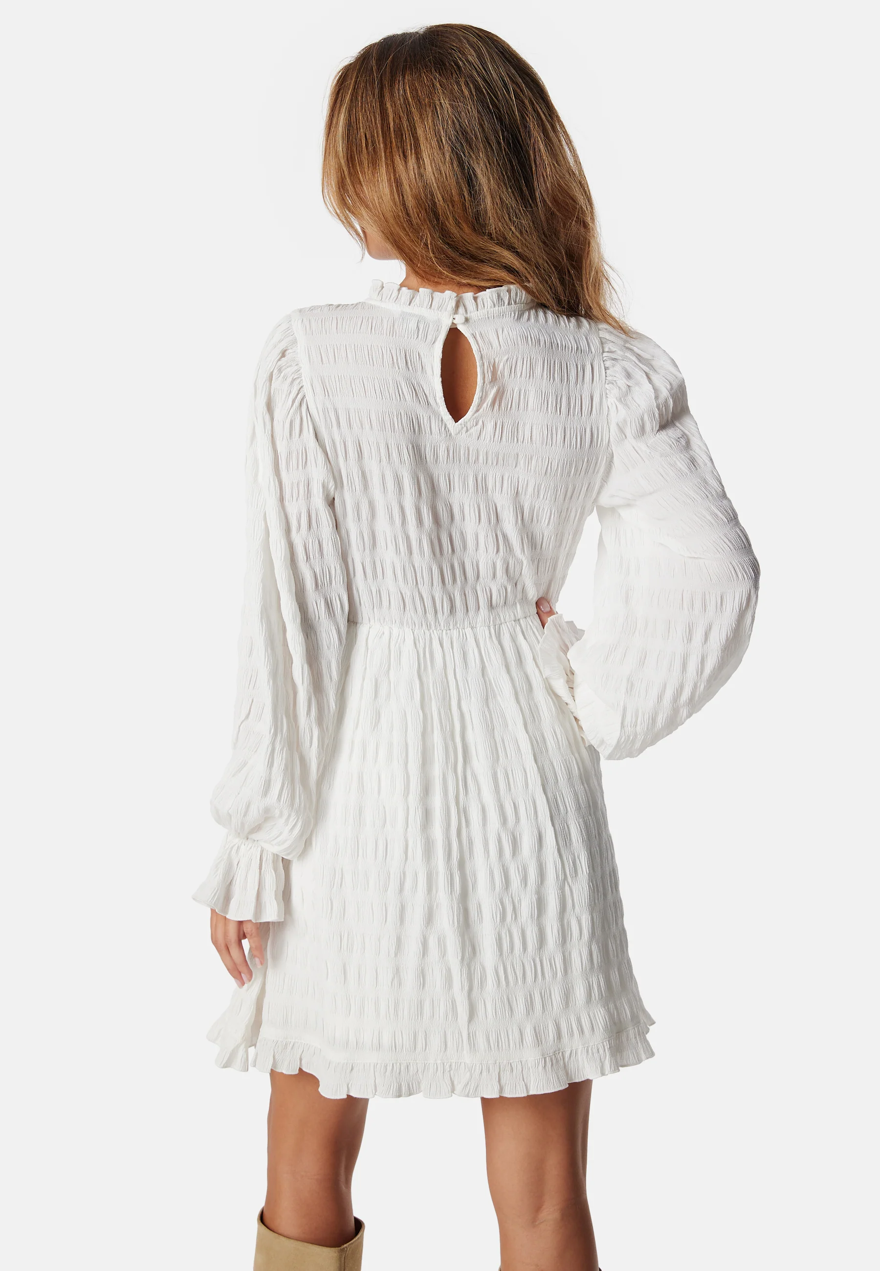Frill Structured Dress - Image 3
