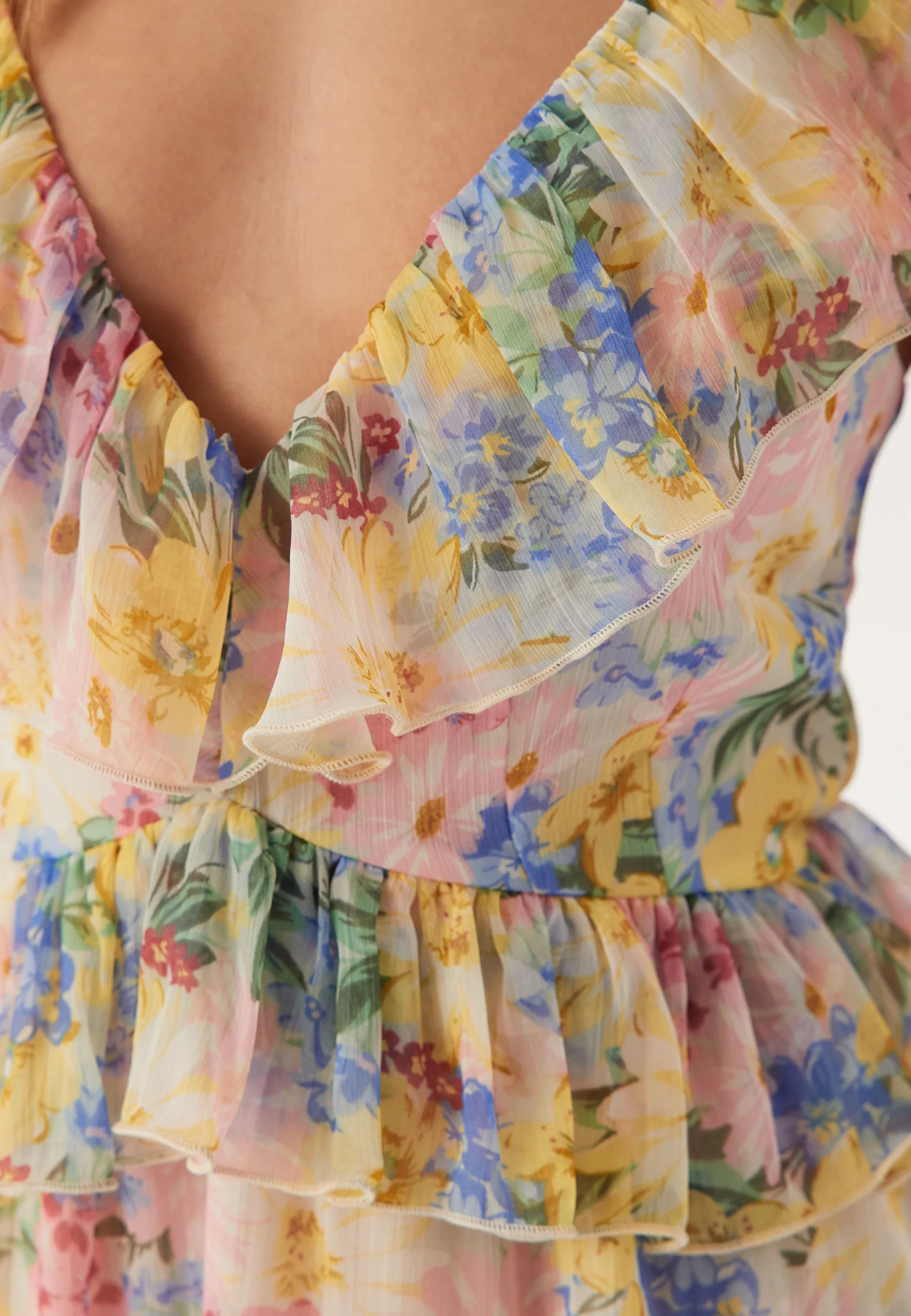 Frill Tie Back Maxi Dress - Image 7