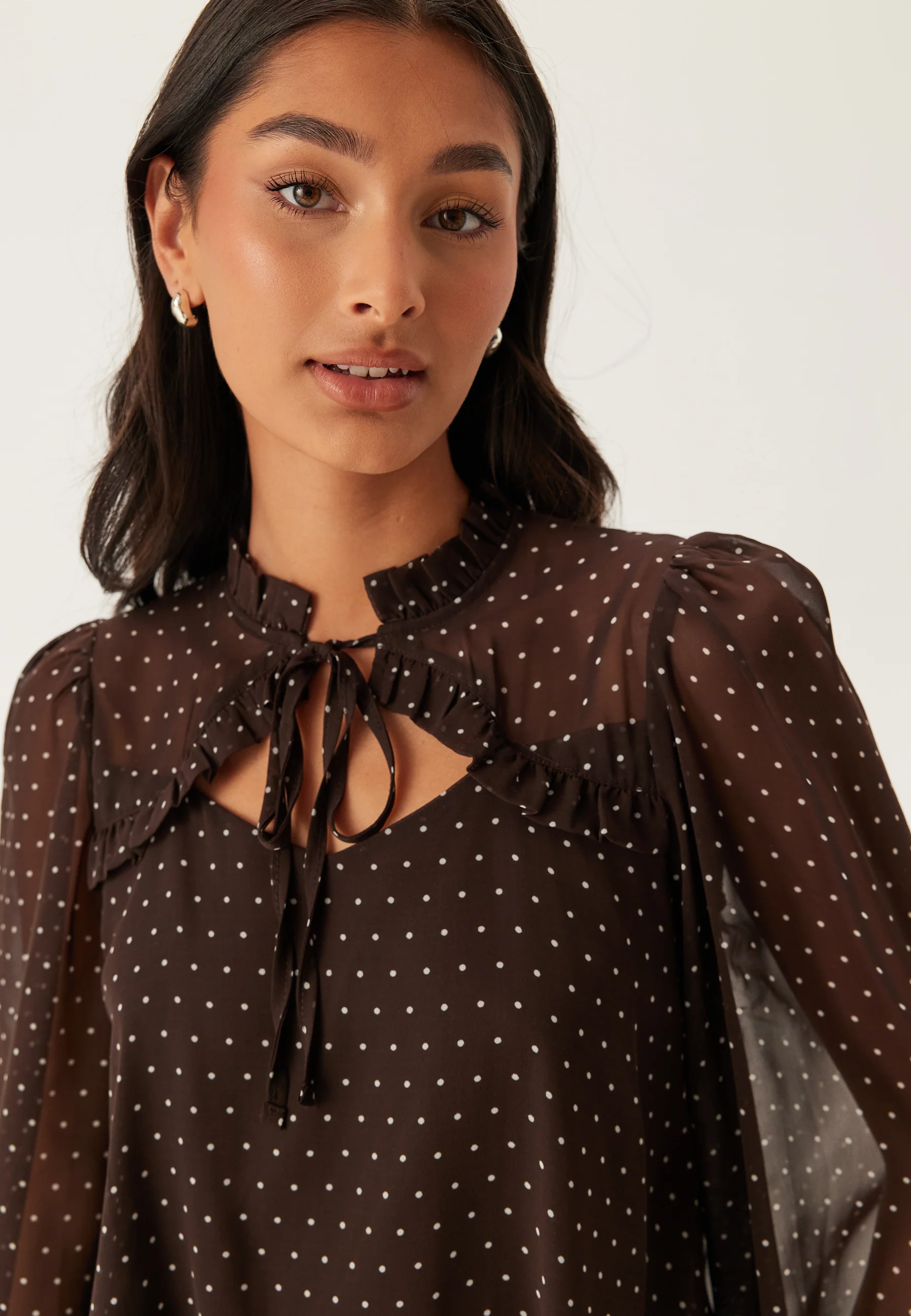 Frill Tie Blouse - Image 3