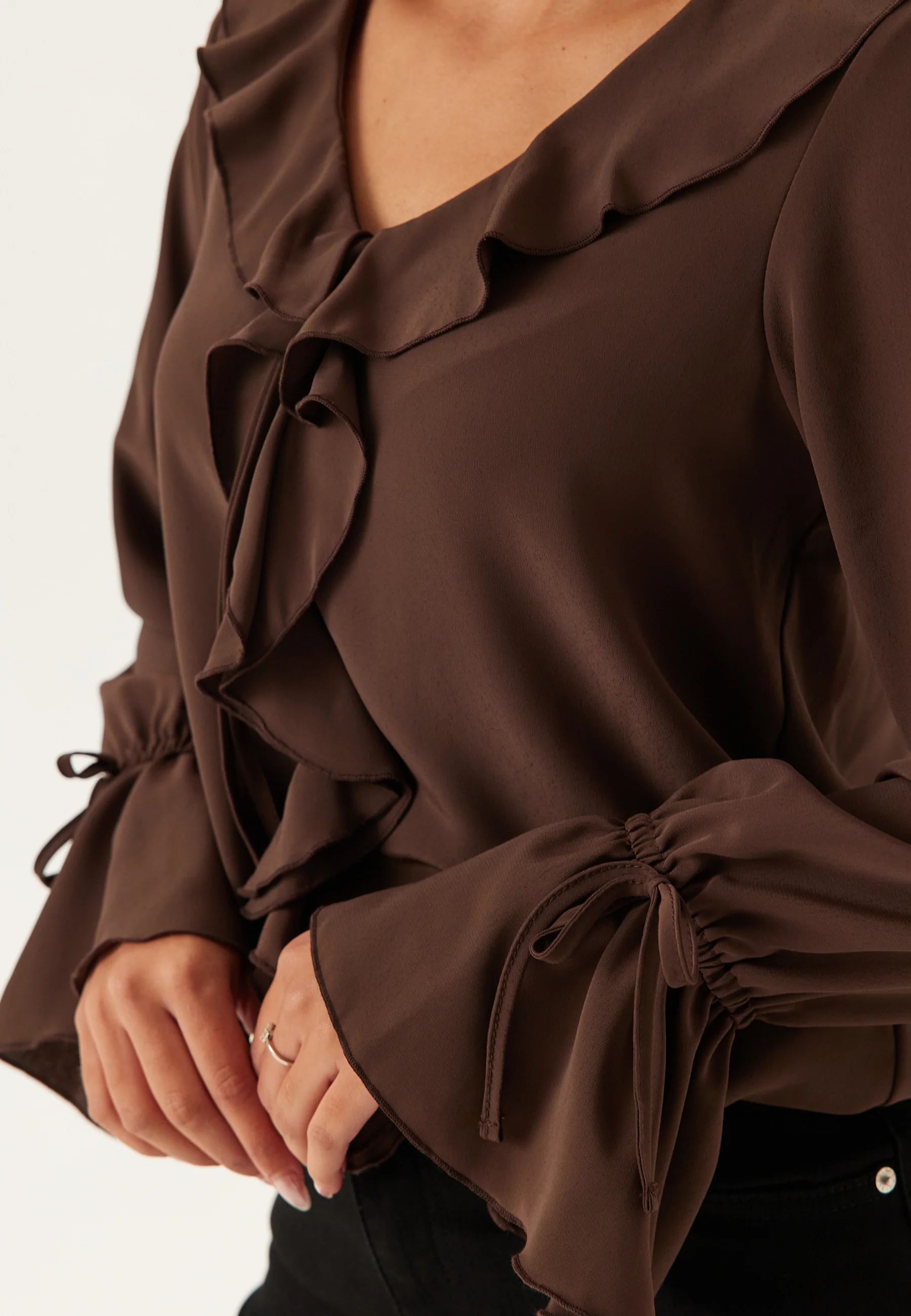 Frill Tie Blouse - Image 5